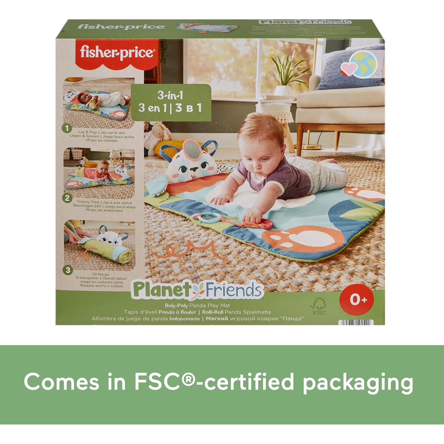 Alfombra de Juego Roly-Poly Panda Fisher-Price 3 en 1