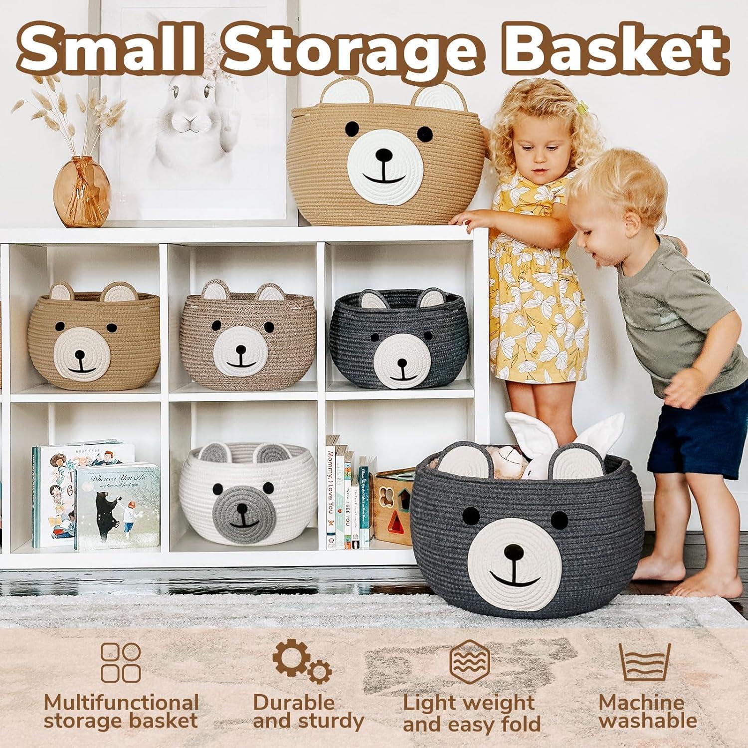 Cesta de Almacenamiento de Algodón CherryNow para Bebés 26.7 cm