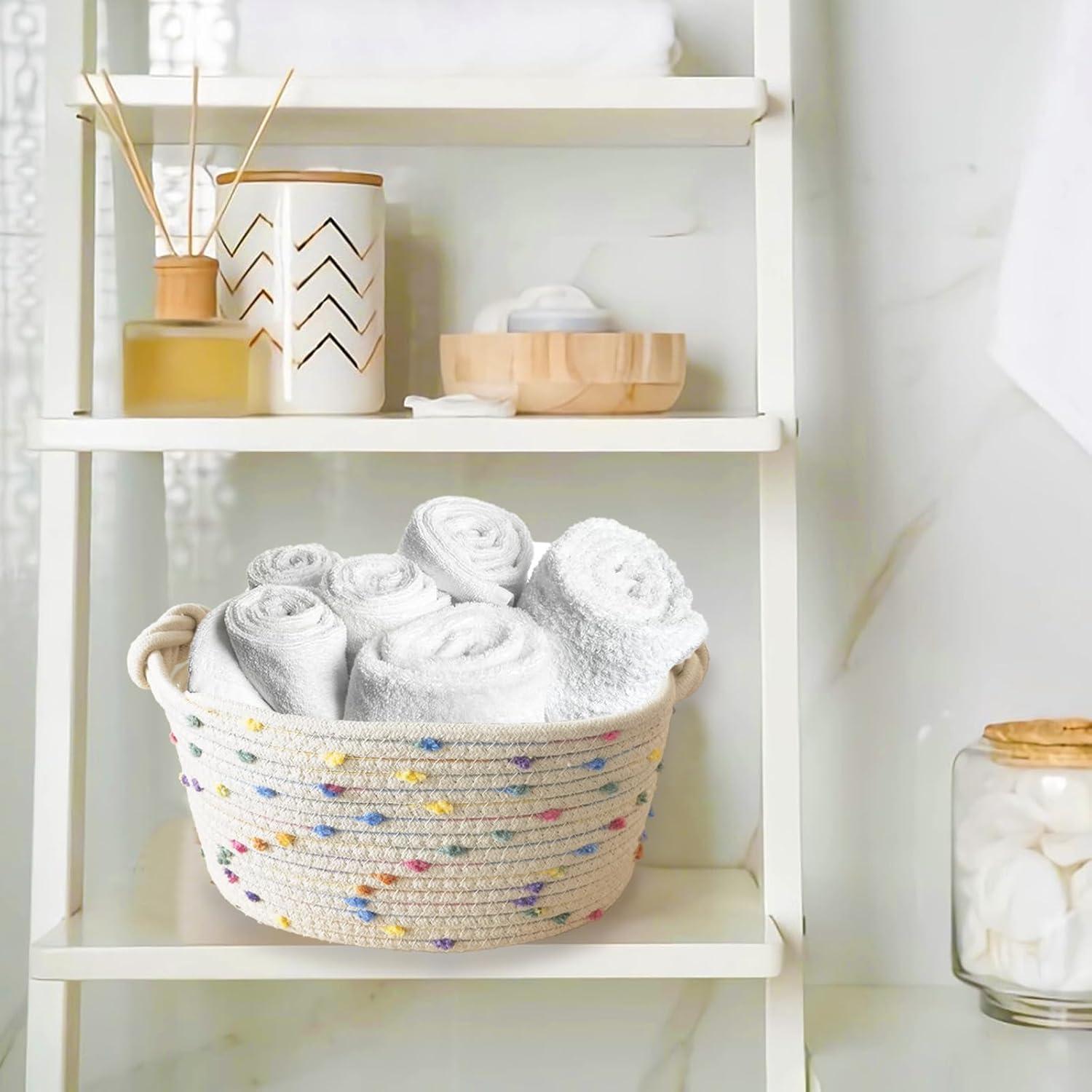 Juego de 3 Cestas de Almacenamiento Esme L&H de Algodón