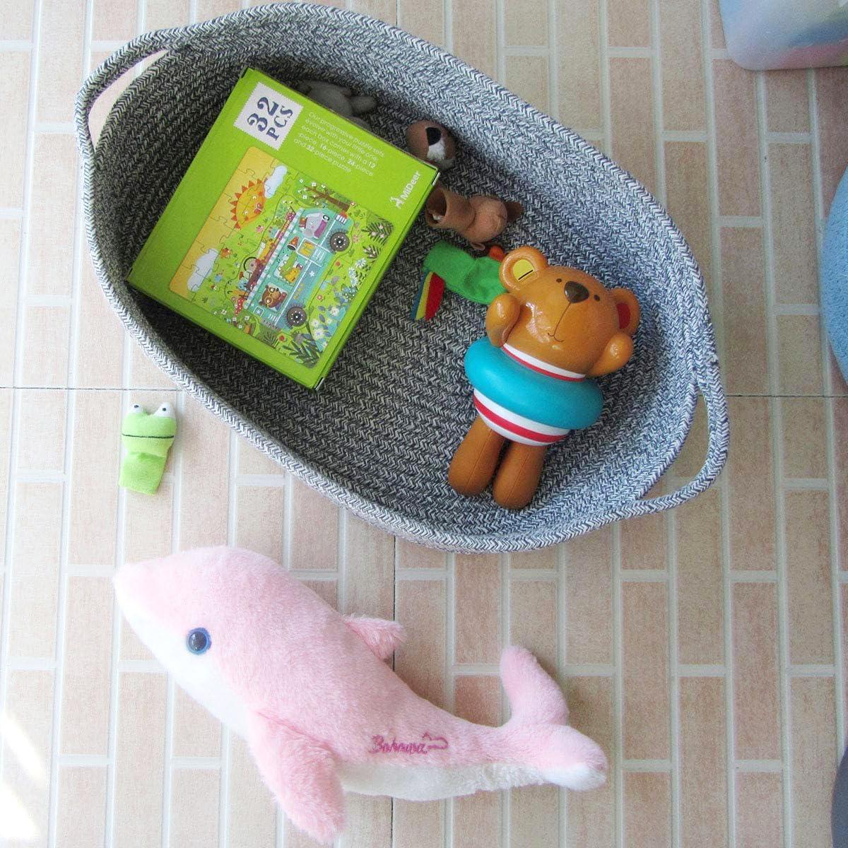 Cesta de Almacenamiento CIKI HOME Algodón 36.8x27.9x12.7 cm