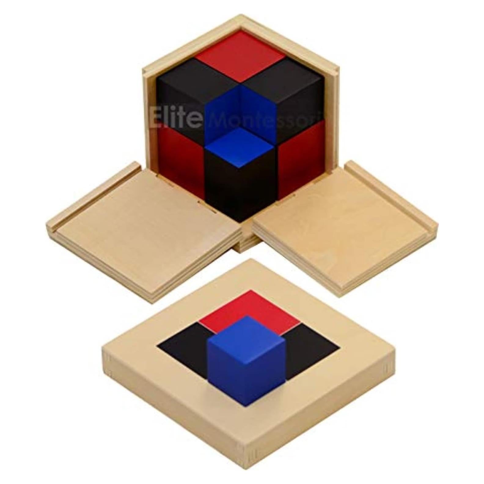 Cubo Binomial Elite Montessori - 8 Bloques de Madera