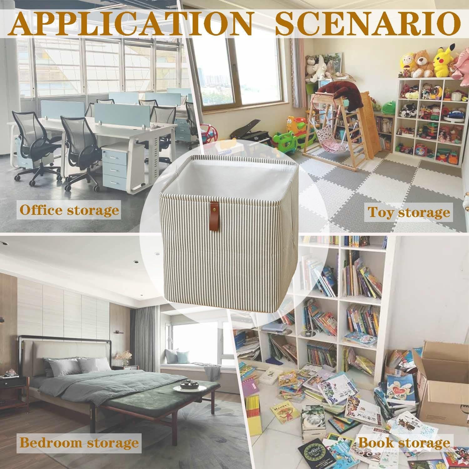 Cubo de Almacenamiento SXLZY 30.48x30.48 cm Tela Plegable