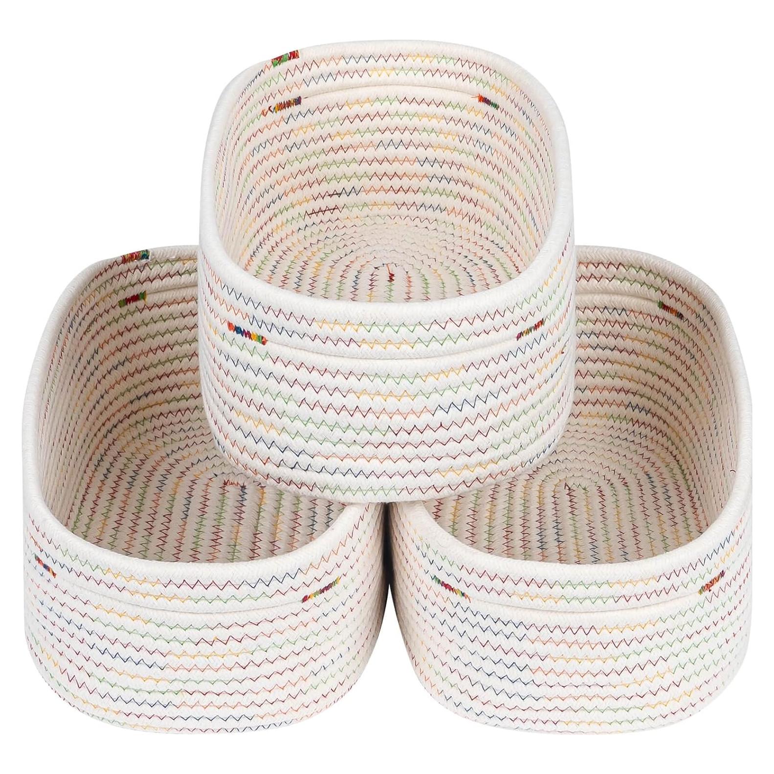 Cesta Organizador Rectangular 3pcs CubesLand Arcoíris