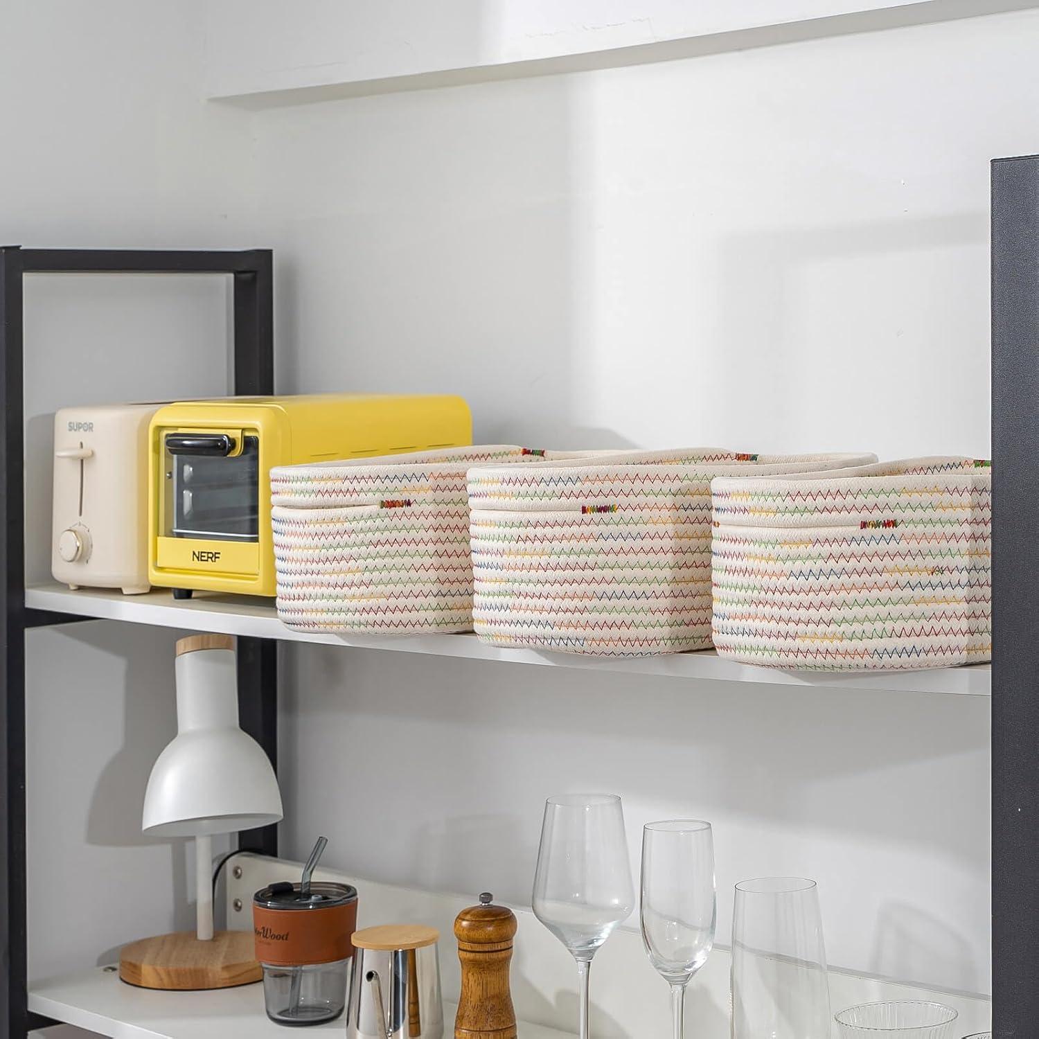 Cesta Organizador Rectangular 3pcs CubesLand Arcoíris