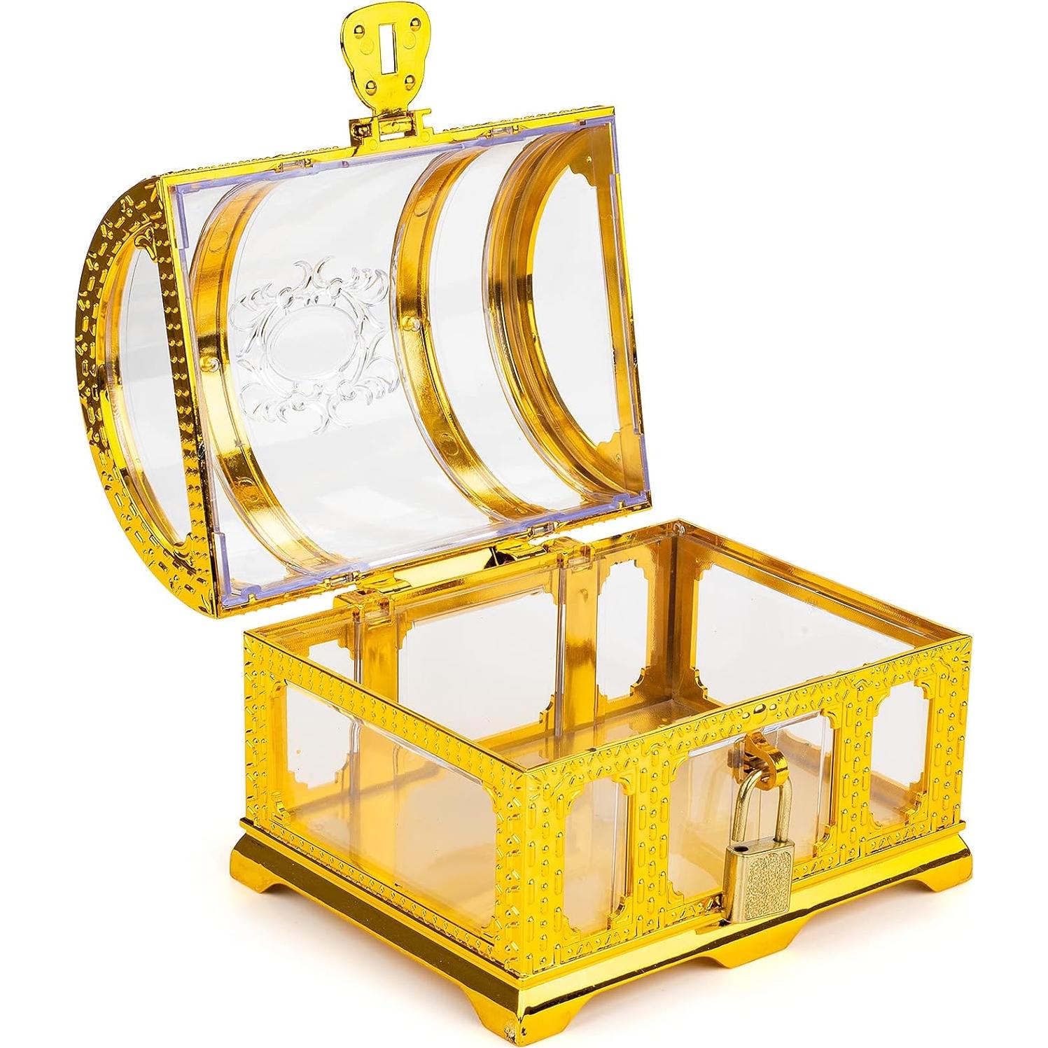 Cofre del Tesoro Pirata Pemalin con Candado 14x12x11.4cm