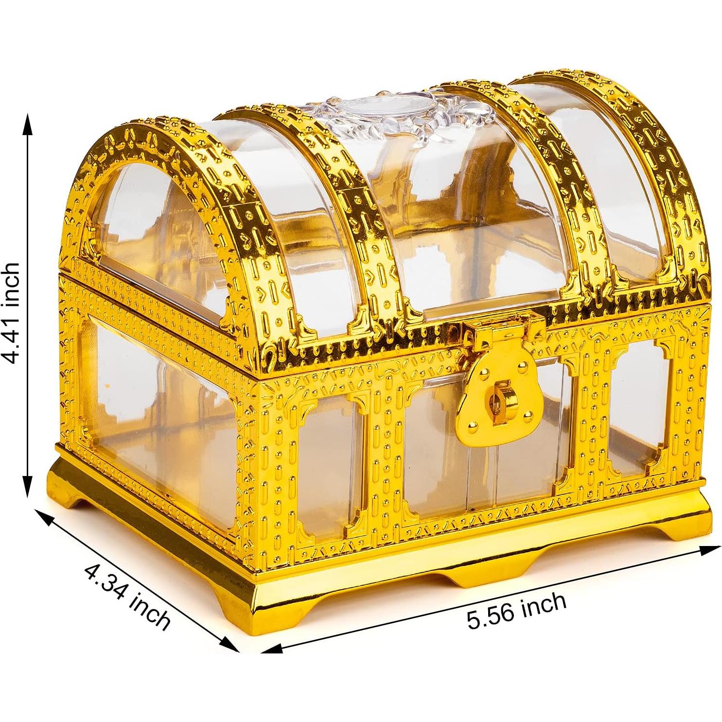 Cofre del Tesoro Pirata Pemalin con Candado 14x12x11.4cm