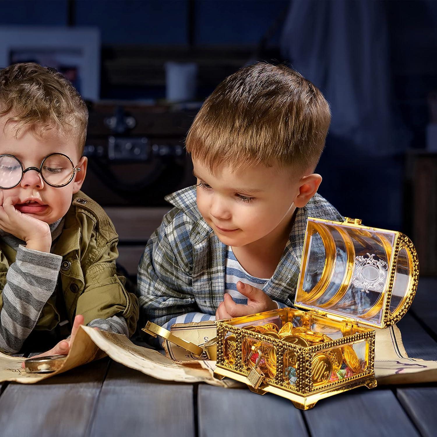 Cofre del Tesoro Pirata Pemalin con Candado 14x12x11.4cm