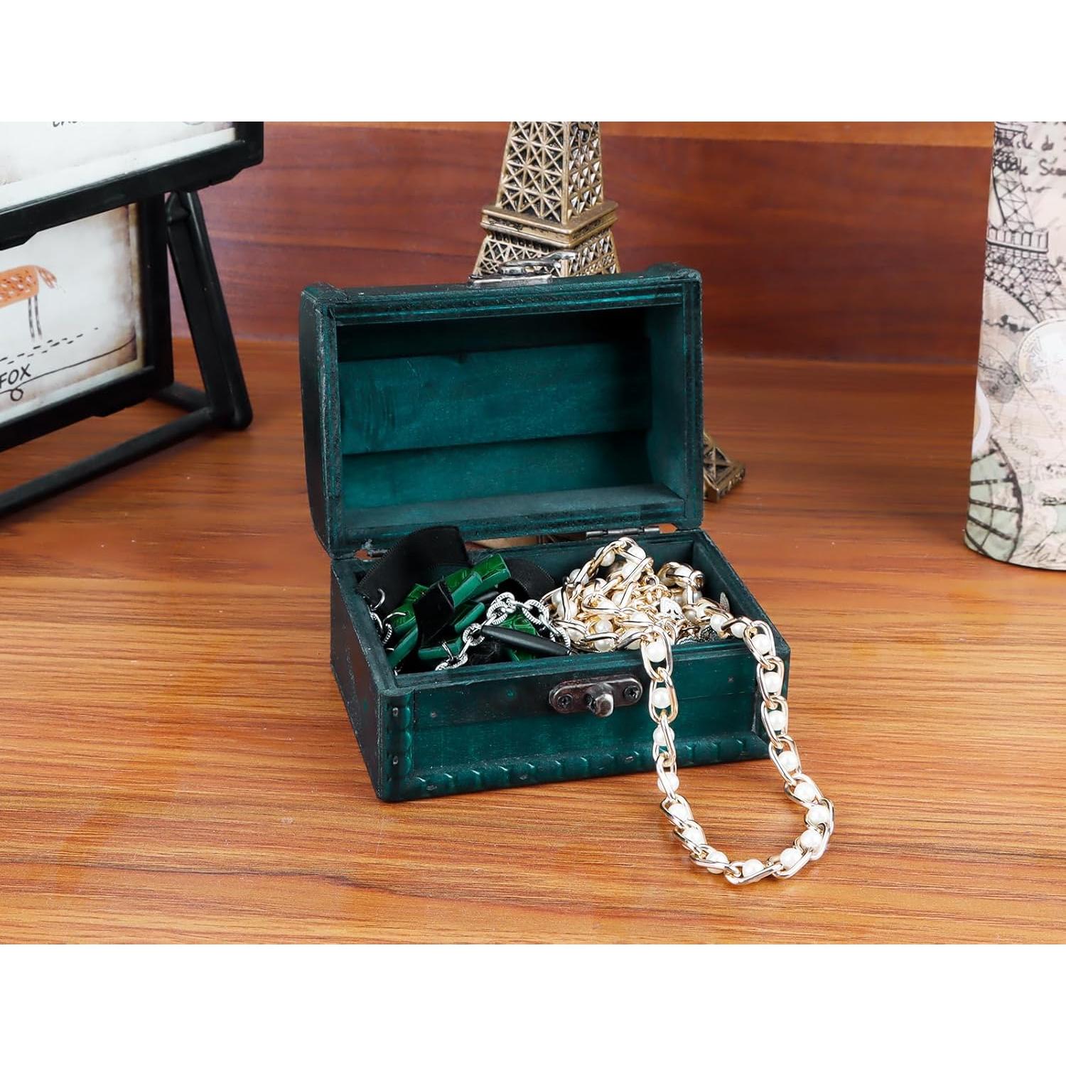 Caja de Tesoro Pequeña WaaHome Verde 11.7x7.6x7.6 cm