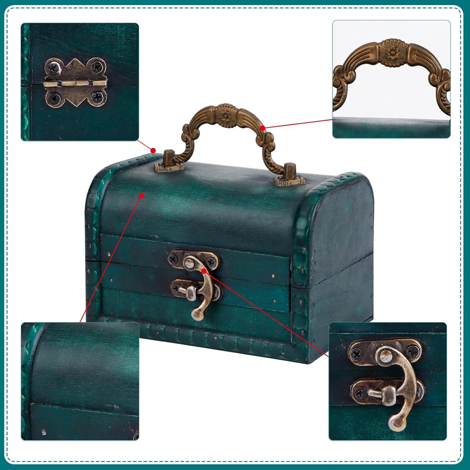 Caja de Tesoro Pequeña WaaHome Verde 11.7x7.6x7.6 cm