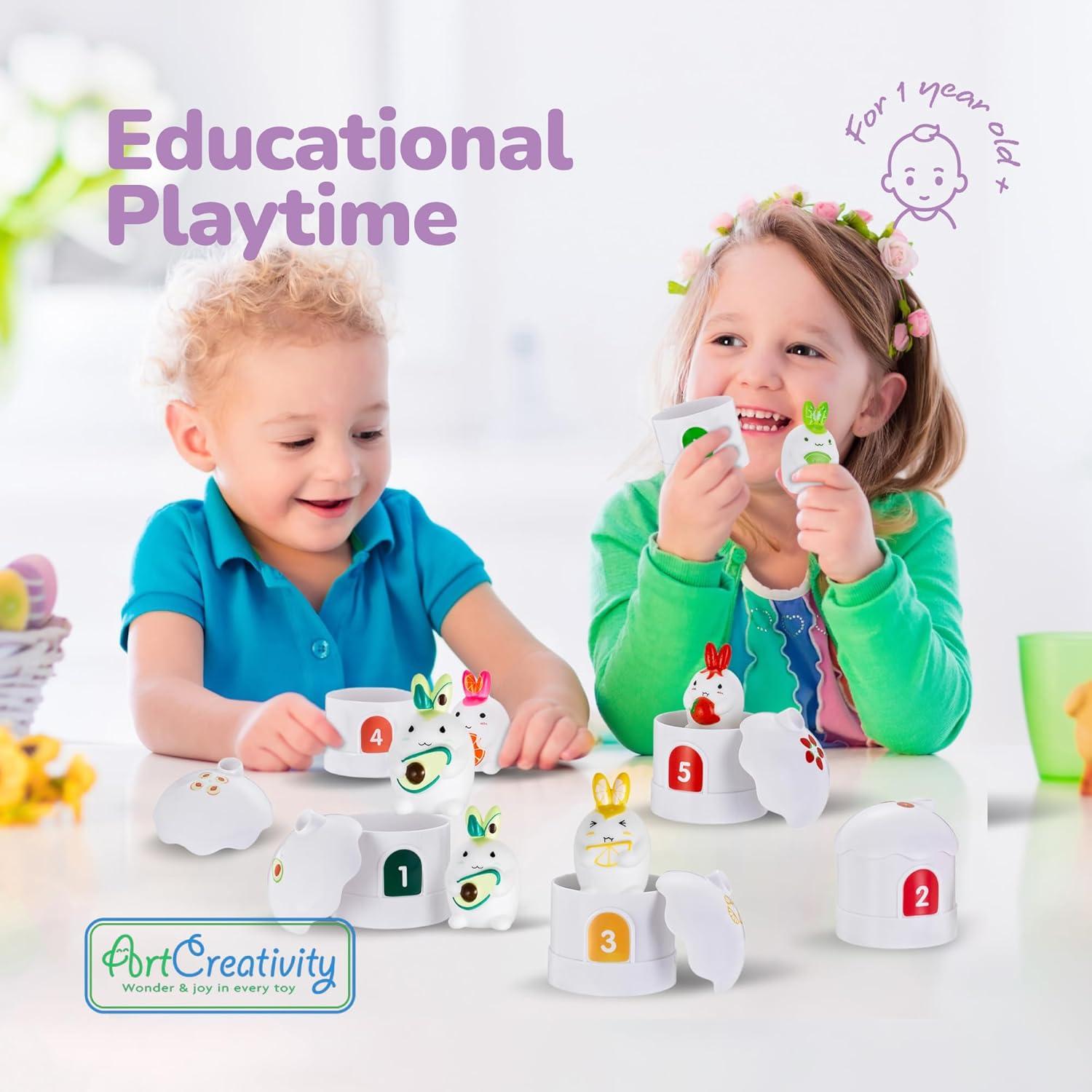 Juego de Emparejamiento Conejos ArtCreativity - 18 Piezas Educativas