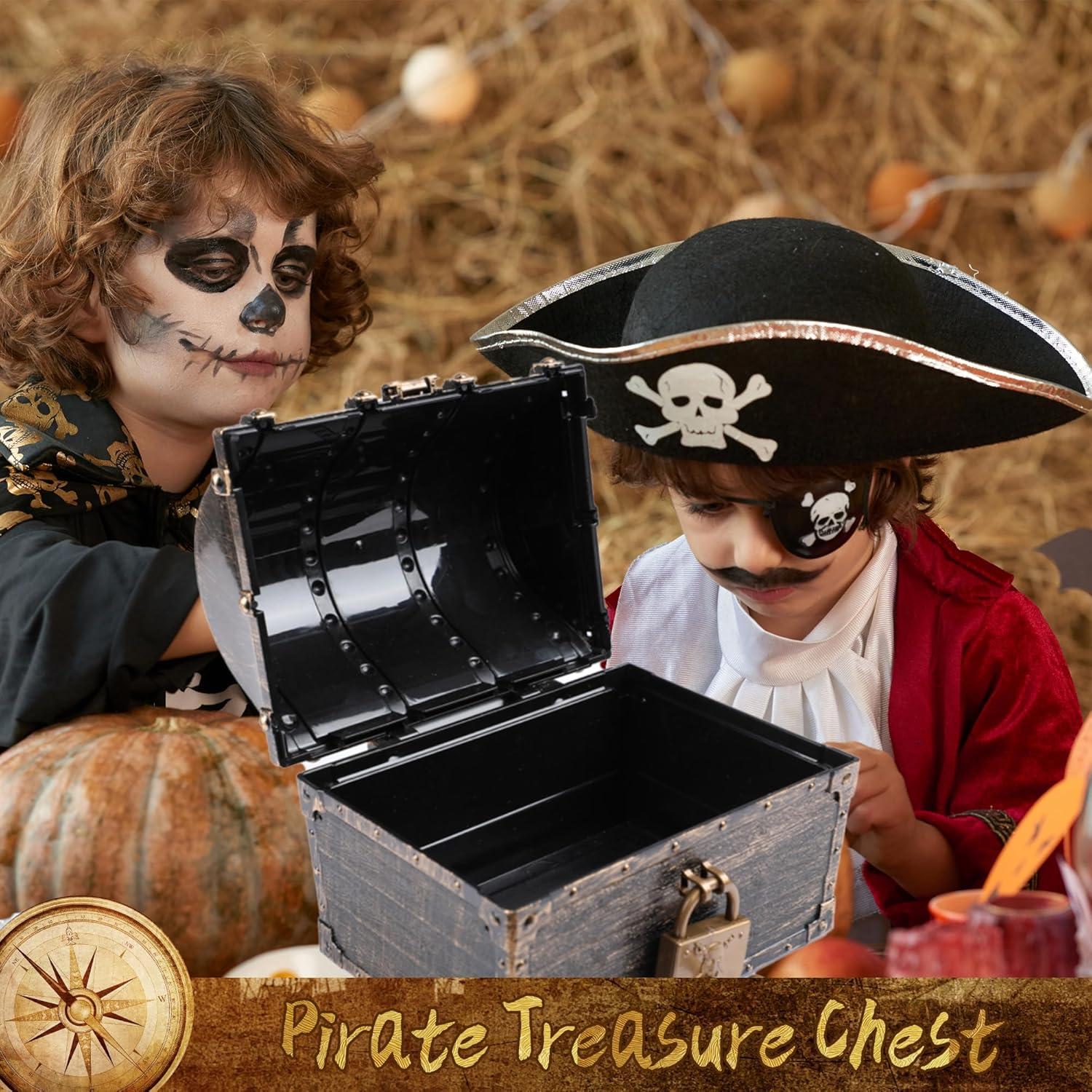 Caja de Tesoro Pirata Lingway Toys 16x12x13 cm con Cerraduras