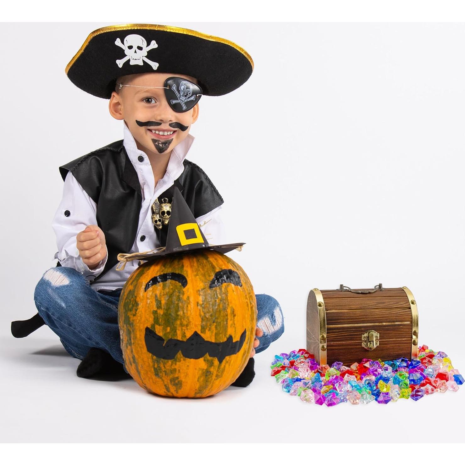 Cofre del Tesoro Pirata Attatoy con 240 Gemas Acrílicas