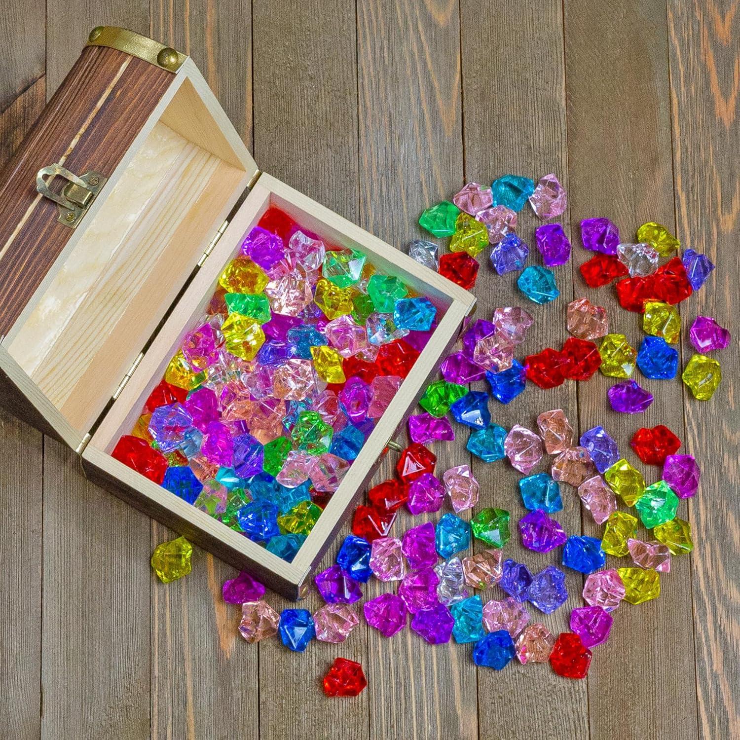 Cofre del Tesoro Pirata Attatoy con 240 Gemas Acrílicas