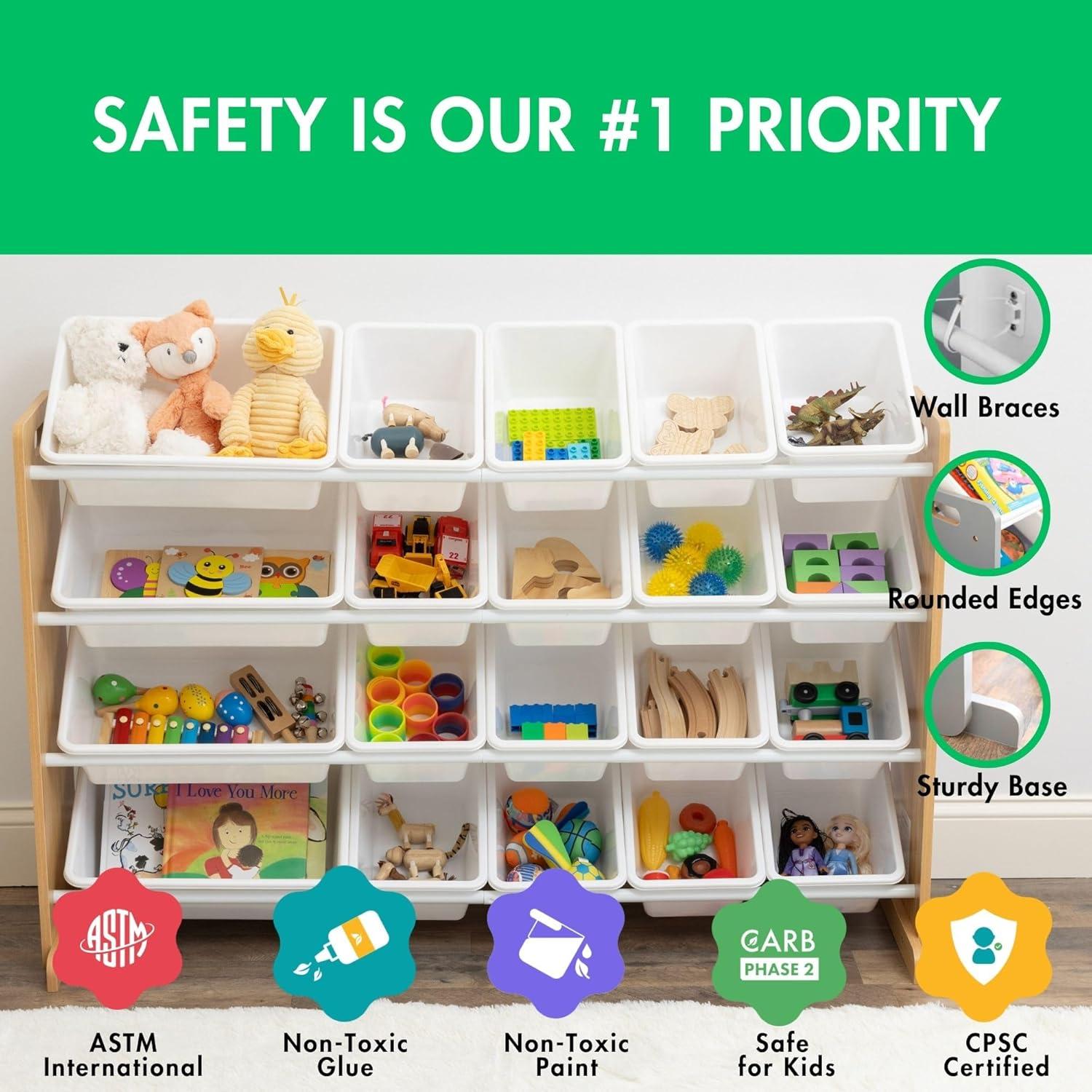 Organizador de Juguetes Extra Grande Humble Crew 20 Contenedores