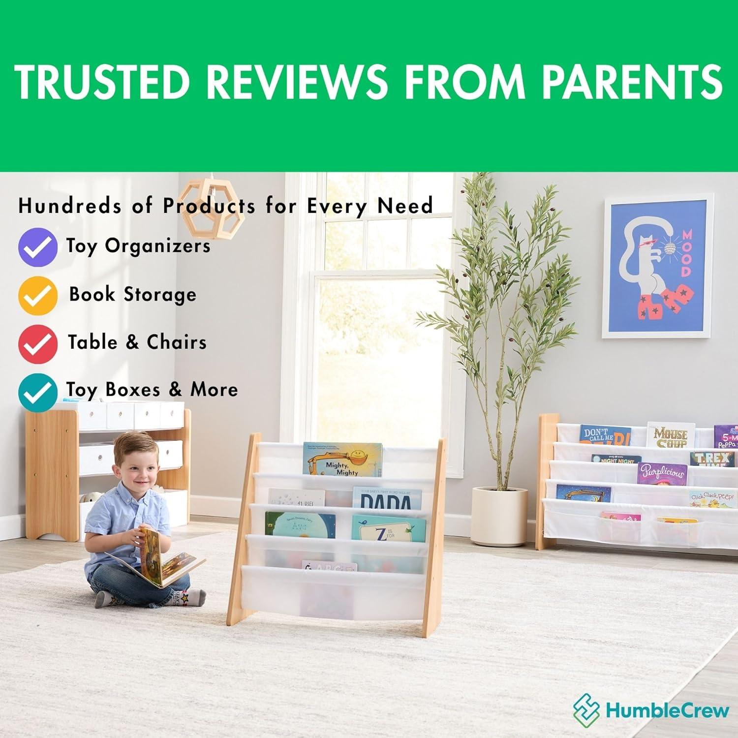 Organizador de Juguetes Humble Crew con Estante y 9 Contenedores