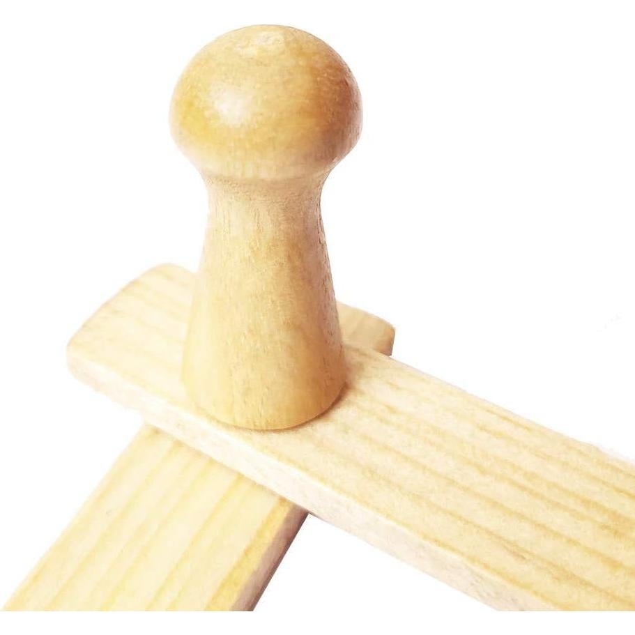 Perchero de pared de madera AMAPON estilo acordeón 13 ganchos