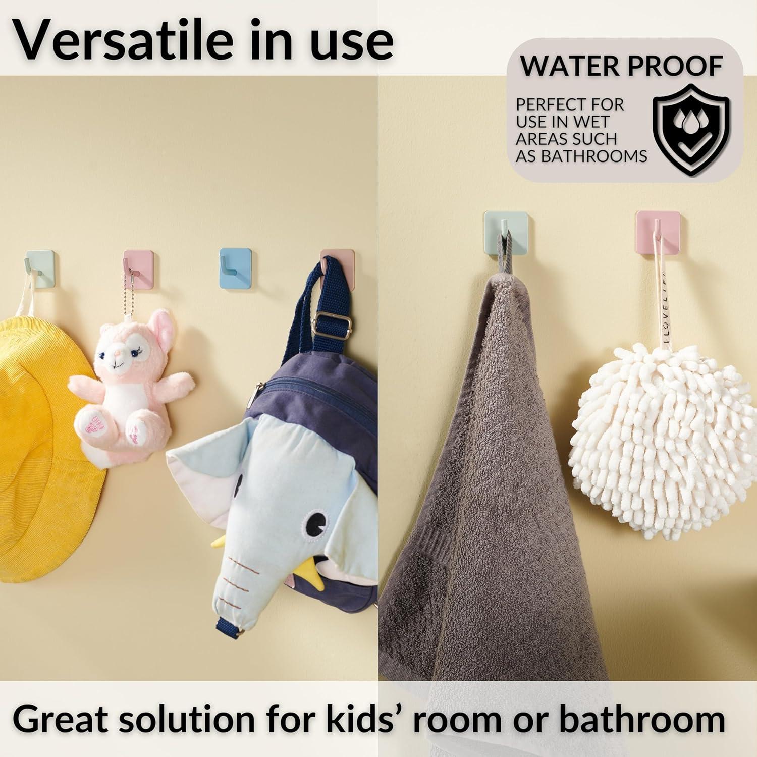 Ganchos de Pared Autoadhesivos DEKAZIA para Niños - Multicolor