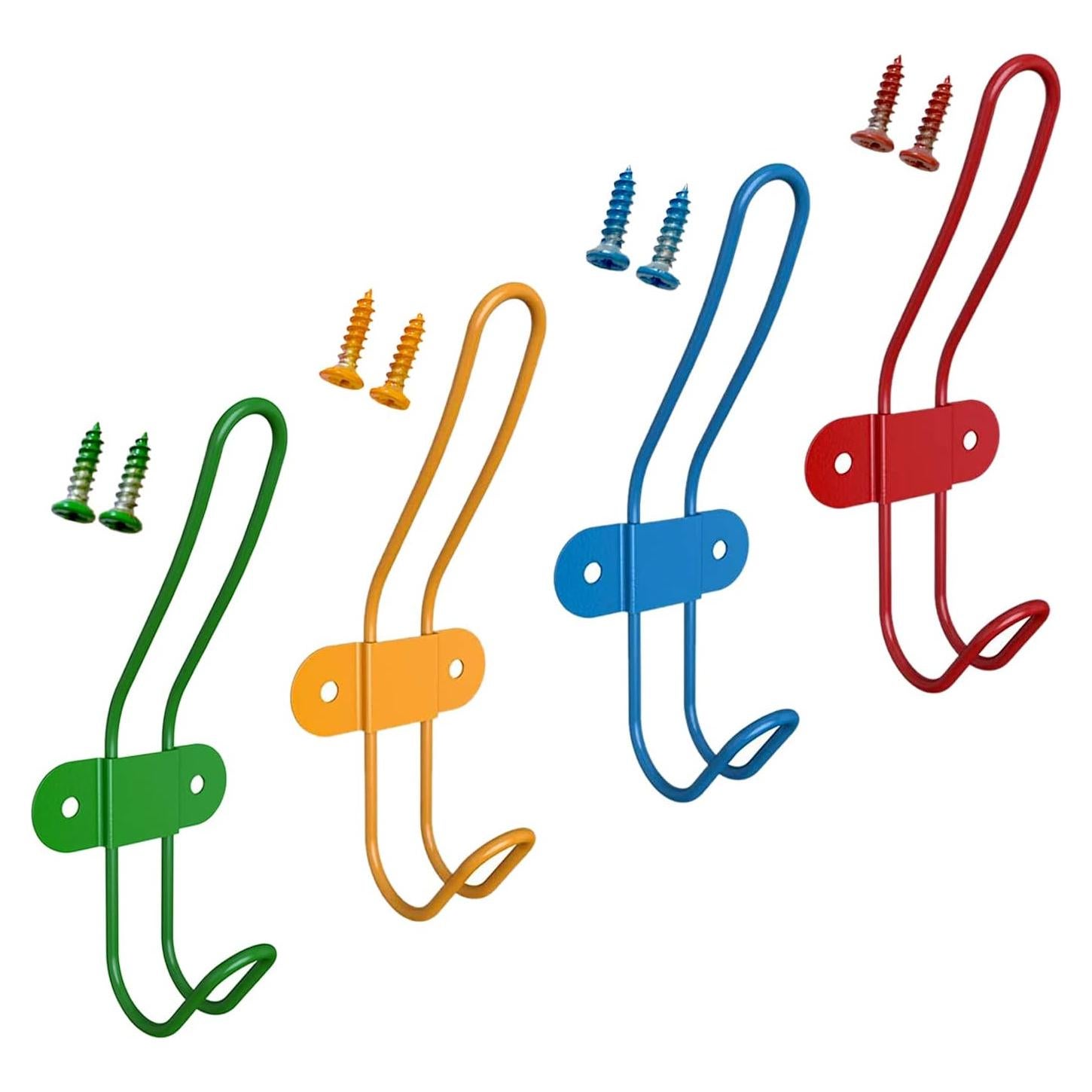 Ganchos de Pared Coloridos Zagxuade para Niños - 4 Unidades