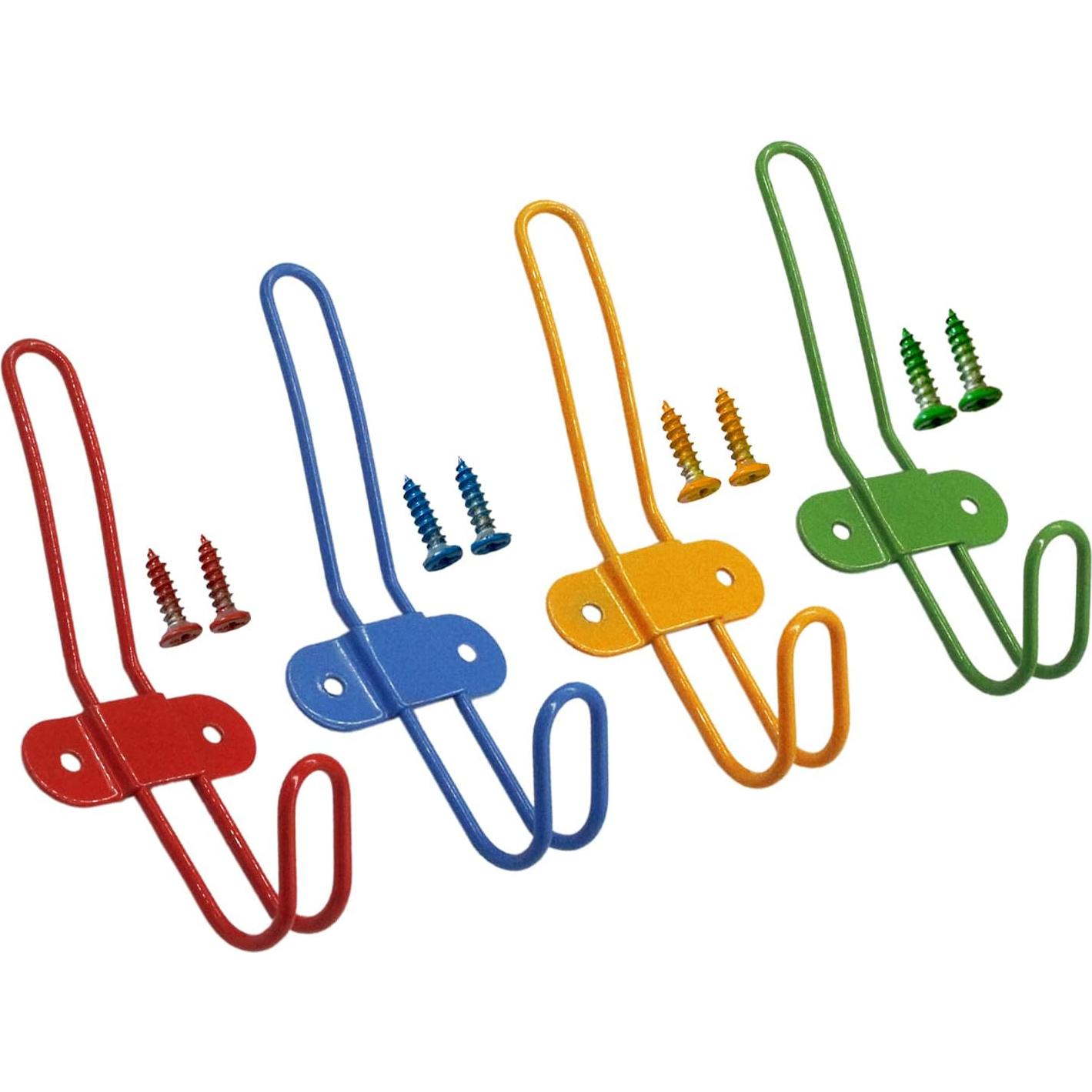 Ganchos de Pared Coloridos Zagxuade para Niños - 4 Unidades