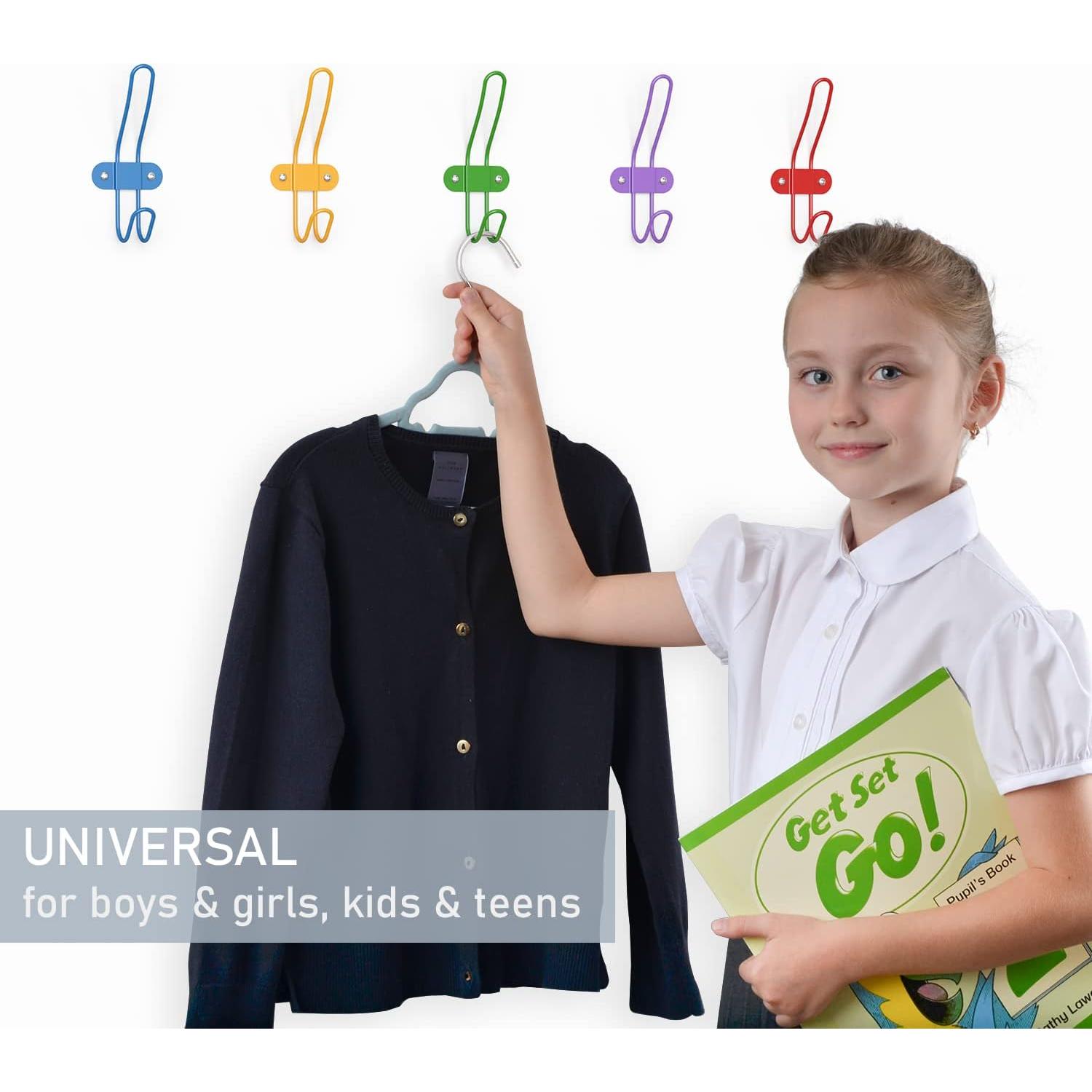 Ganchos de Pared Coloridos Tibres para Niños - Juego de 5