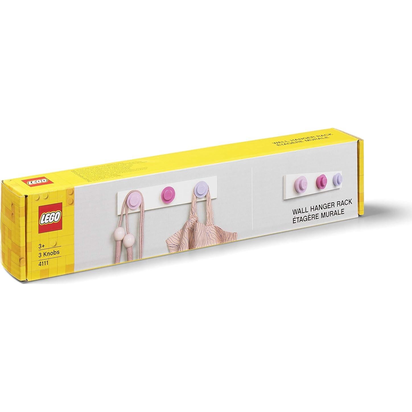 Perchero de Pared LEGO Room Copenhagen - 3 Ganchos Coloridos