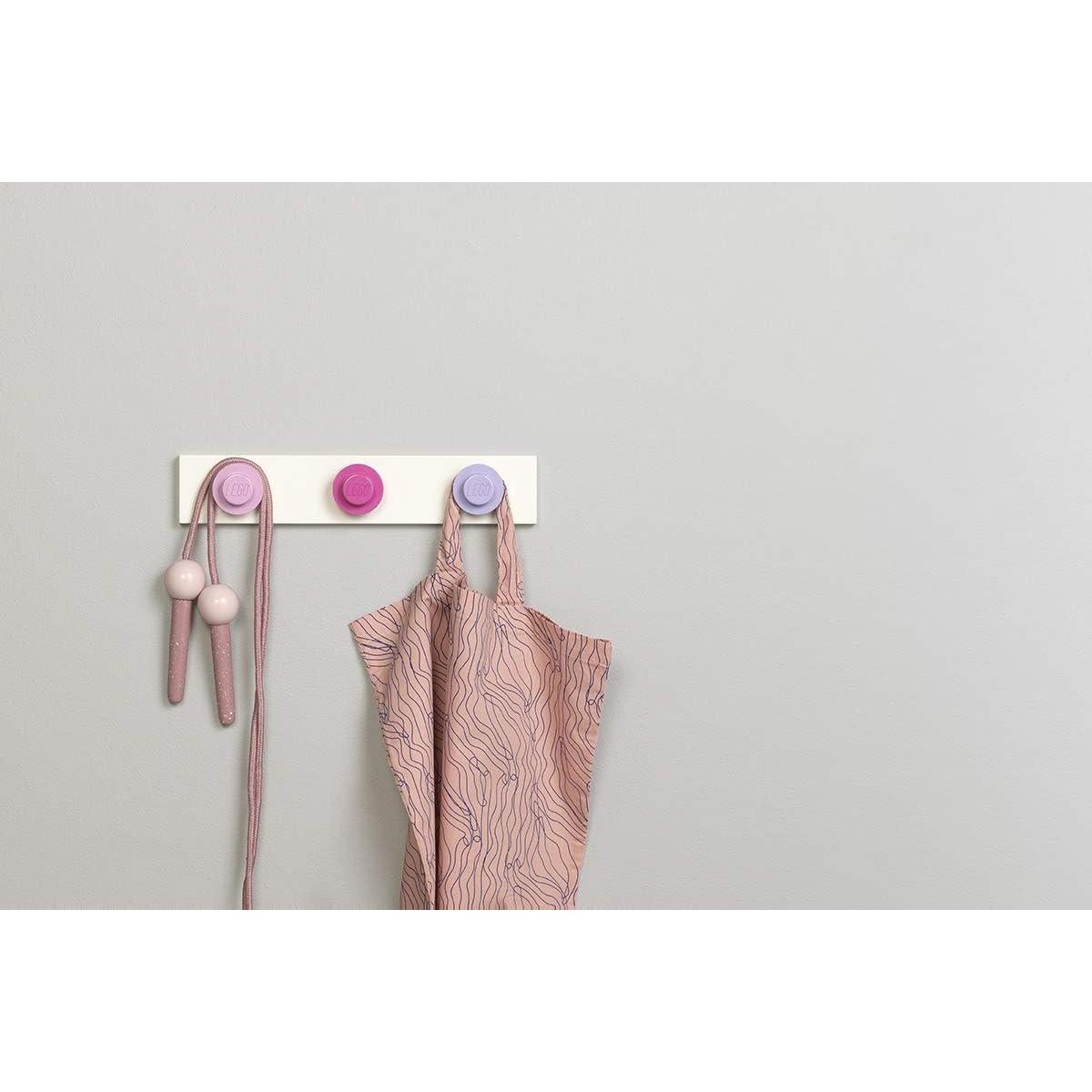 Perchero de Pared LEGO Room Copenhagen - 3 Ganchos Coloridos