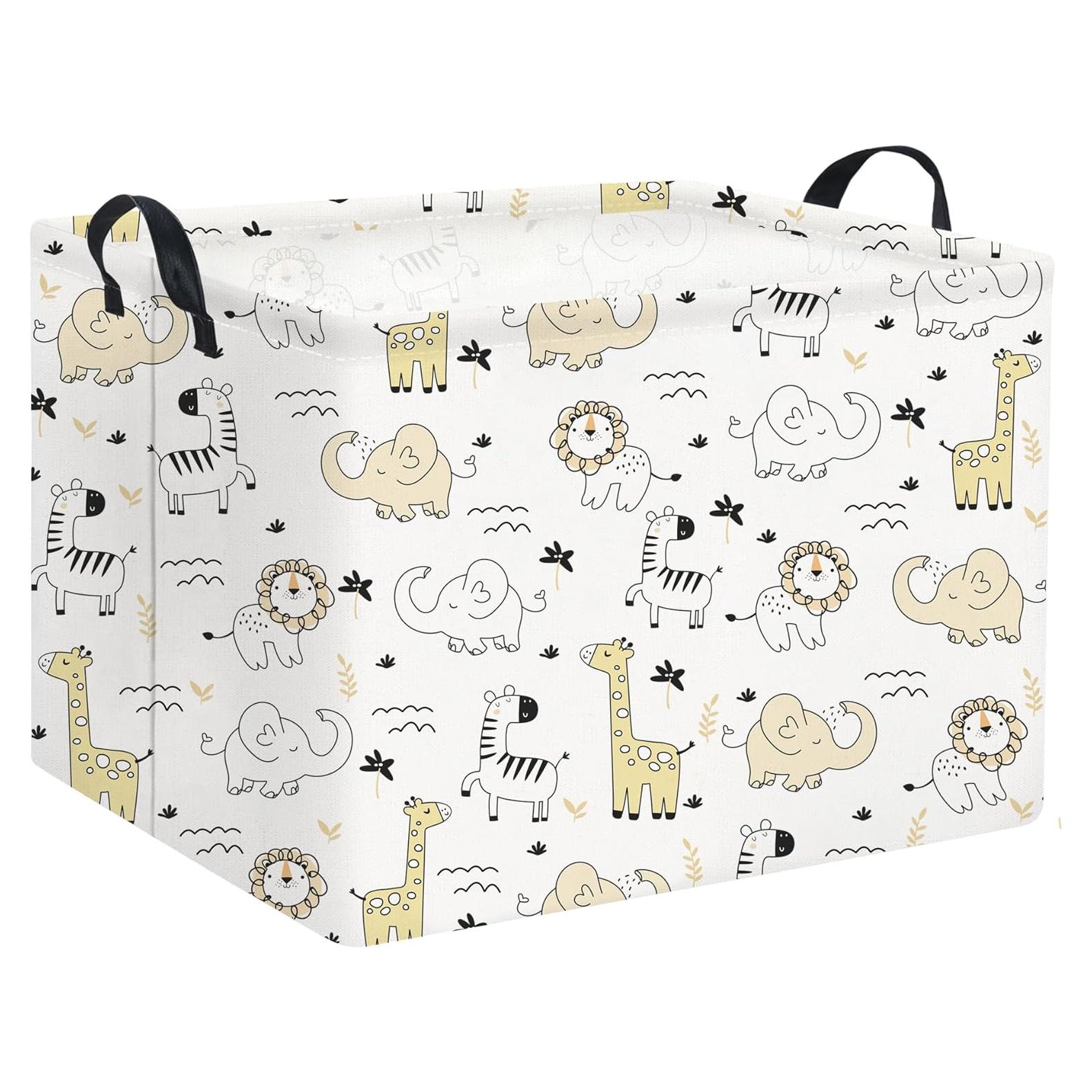 Cesta de Juguetes HIYAGON Animal 40L Plegable Decorativa