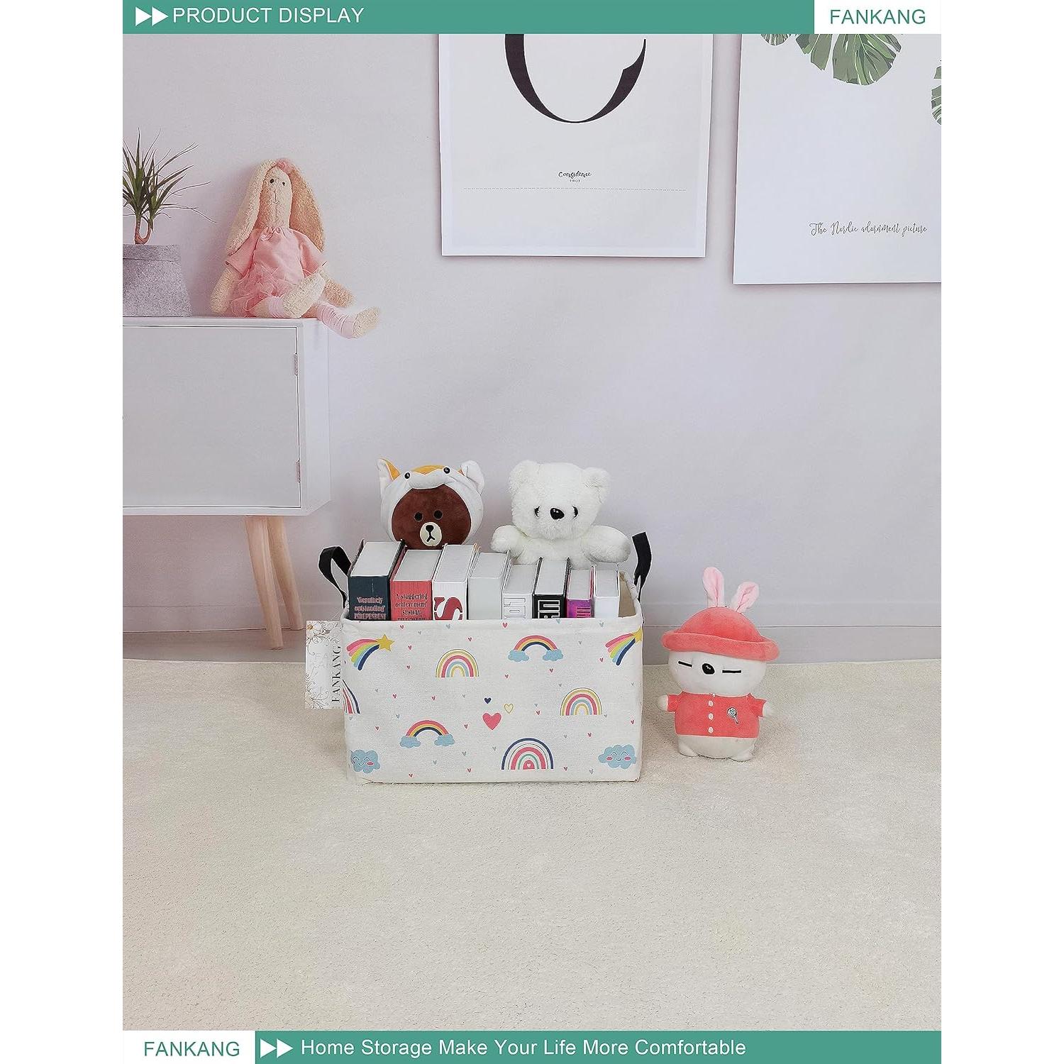 Cesta de Almacenamiento FANKANG Plegable Arcoíris 37.8x25.9x23cm