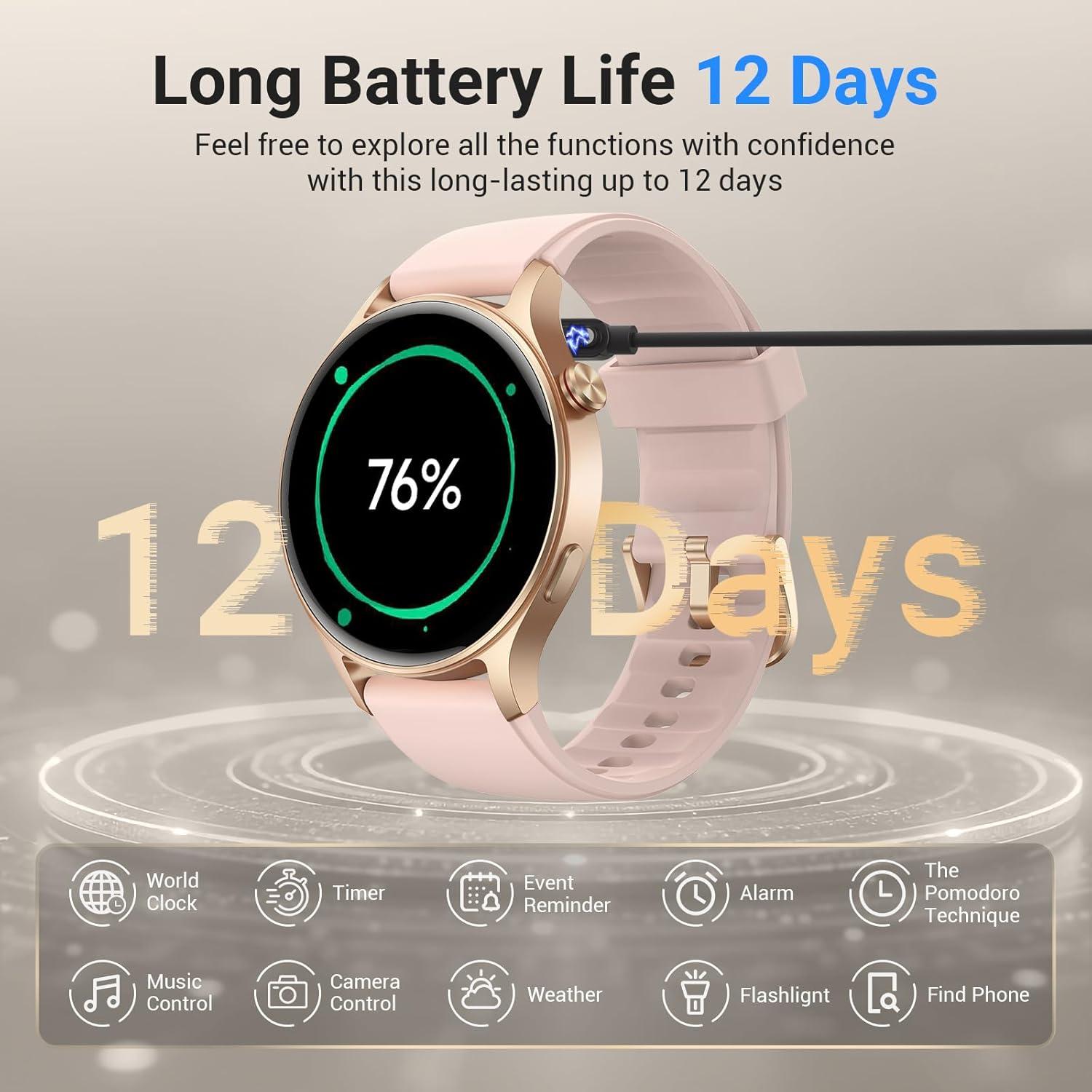 Reloj Inteligente Fitpolo AR-01 Rosa 1.3" AMOLED Salud