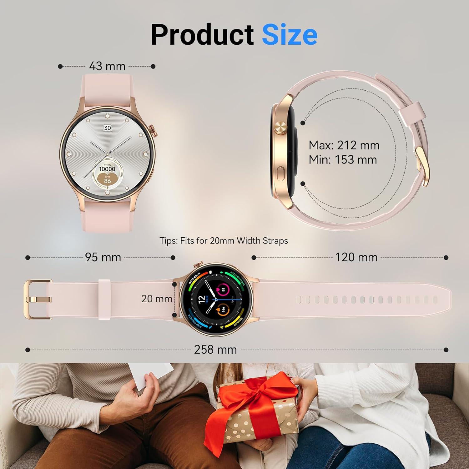 Reloj Inteligente Fitpolo AR-01 Rosa 1.3" AMOLED Salud
