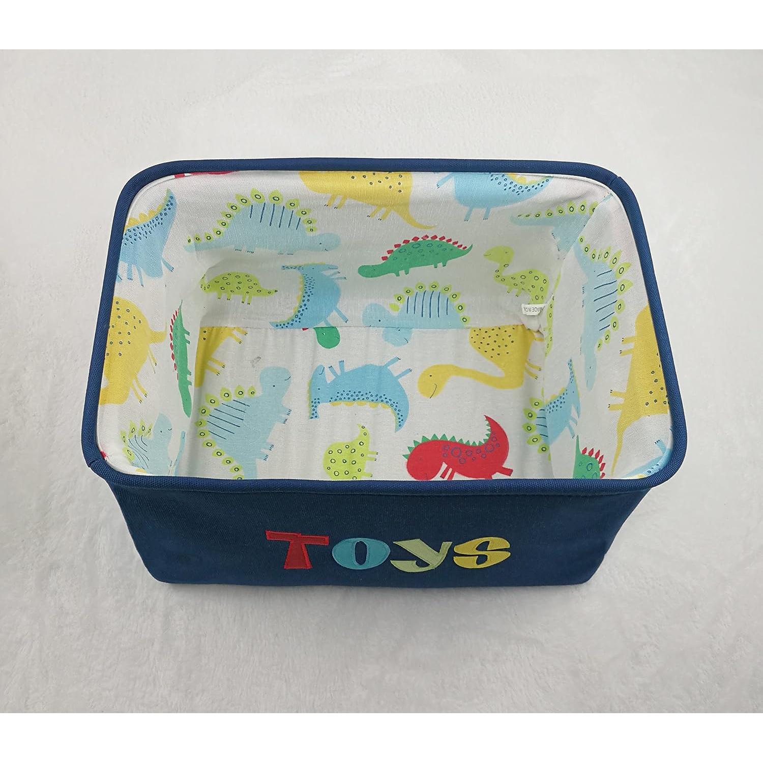 Cesta de Almacenamiento Plegable Heywood 25L Algodón Azul Marino