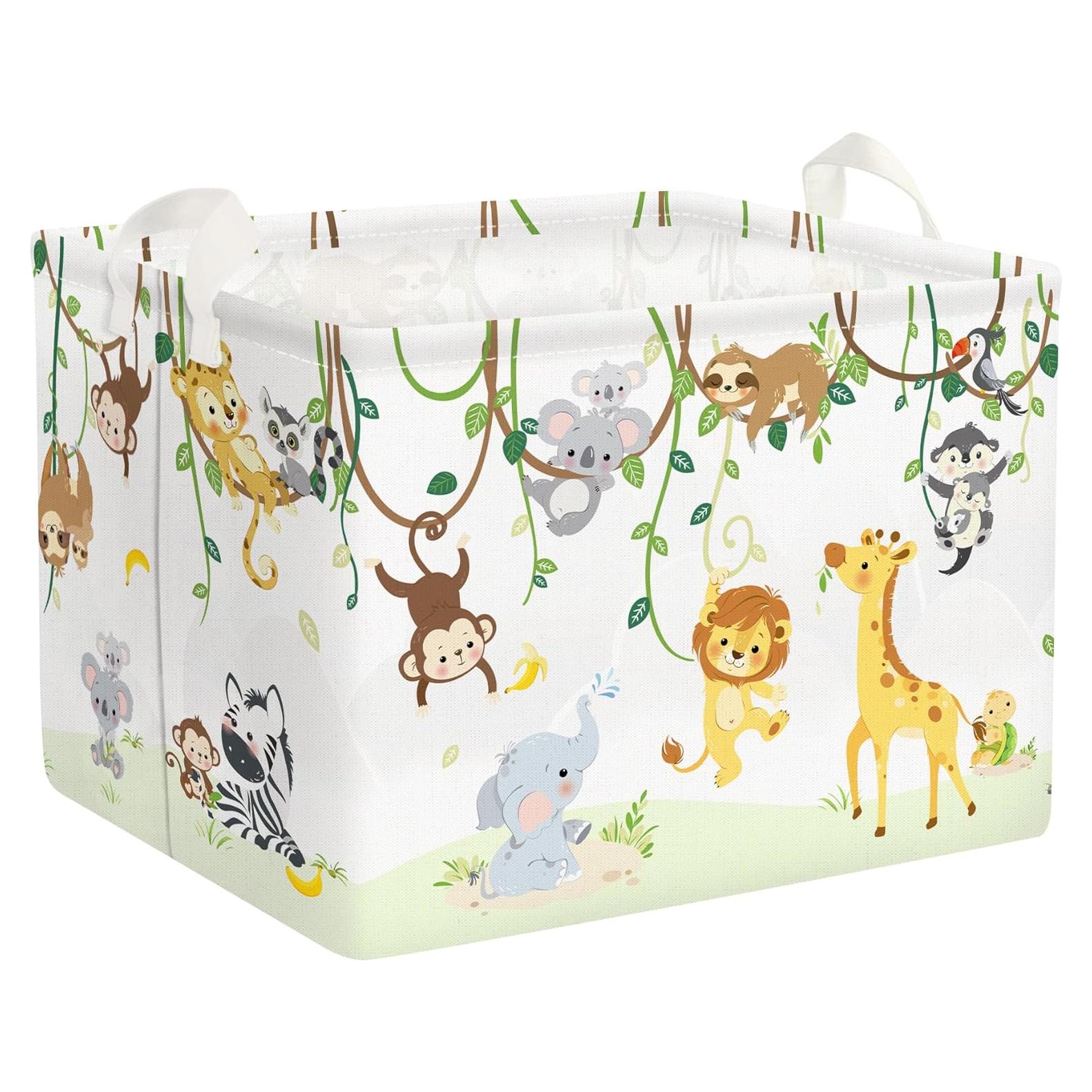 Cesta de Almacenamiento Clastyle Animales del Bosque 36L