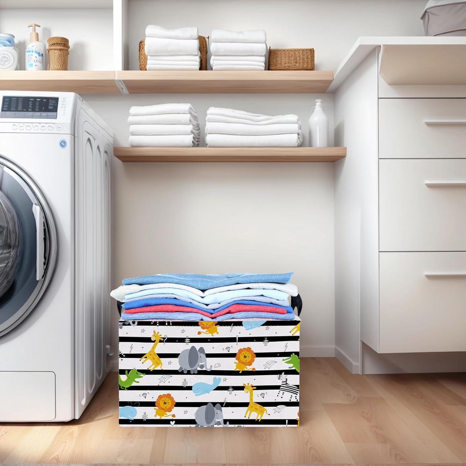 Cesta de Almacenamiento Infantil ASKETAM Animal Selva 37.8x25.4x22.9cm