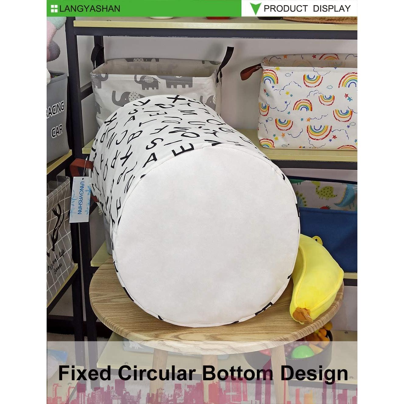 Cesta de Ropa Plegable LANGYASHAN 50.1x39.9 cm Lienzo