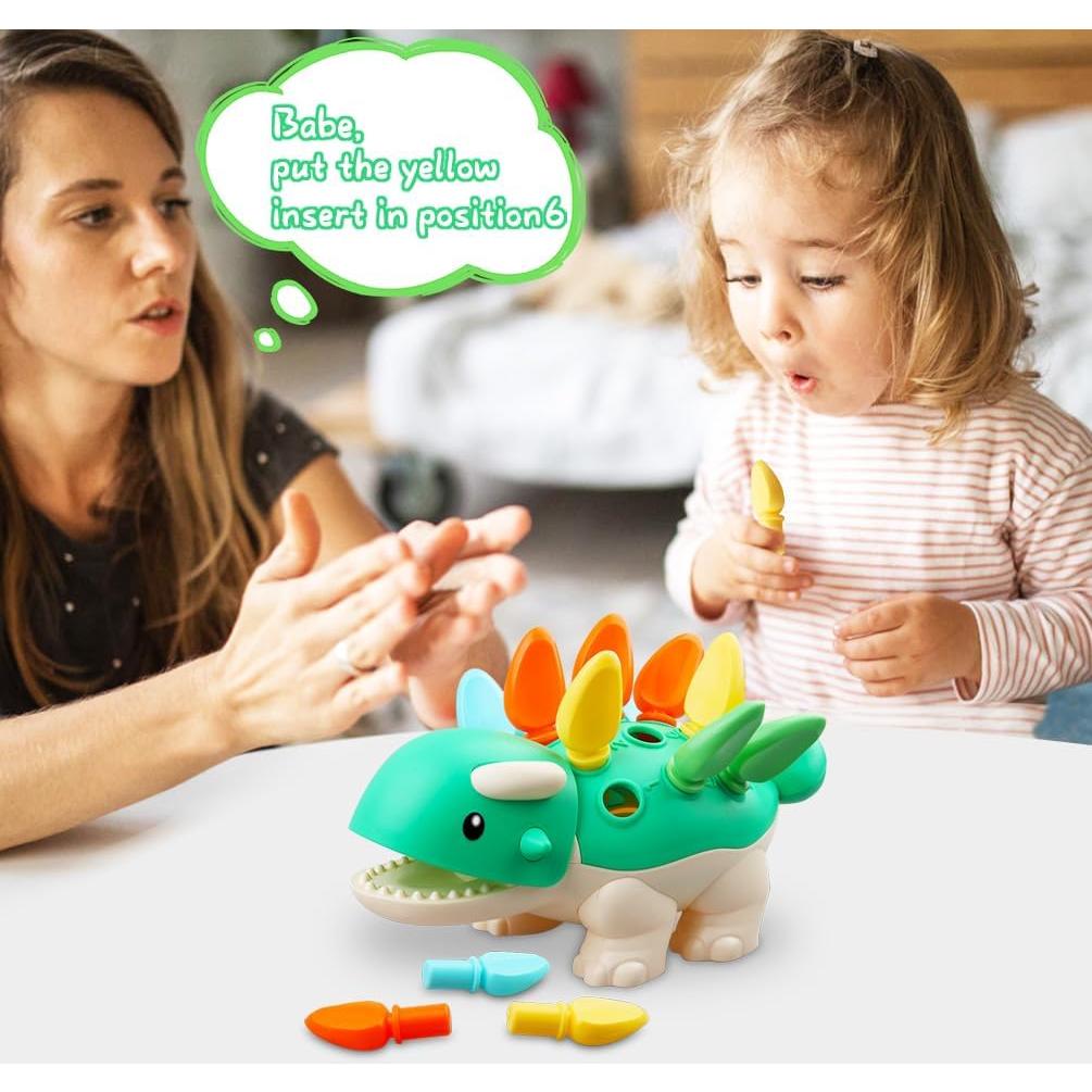 Juguete Educativo Dinosaurio Montessori 12 Piezas 6+ Meses