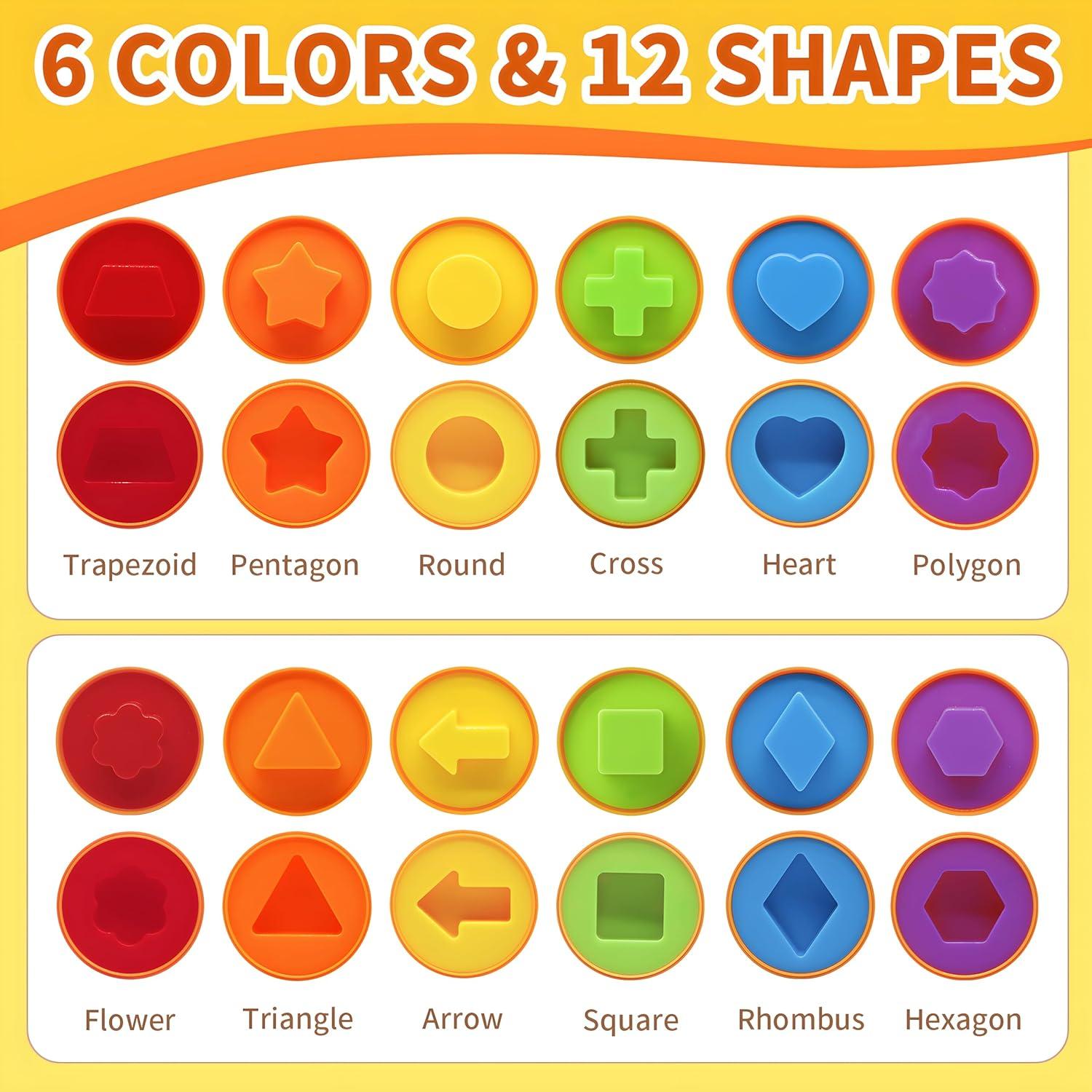 Juguetes Educativos MOONTOY 12pcs Huevos Zanahoria Montessori