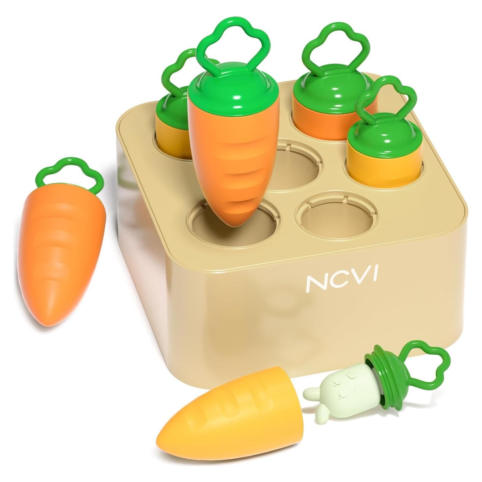 Juguete de Zanahoria de Silicona NCVI para Niños 1-3 Años