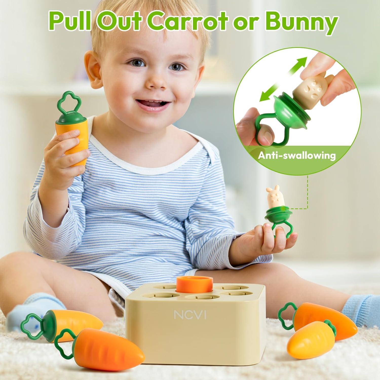 Juguete de Zanahoria de Silicona NCVI para Niños 1-3 Años