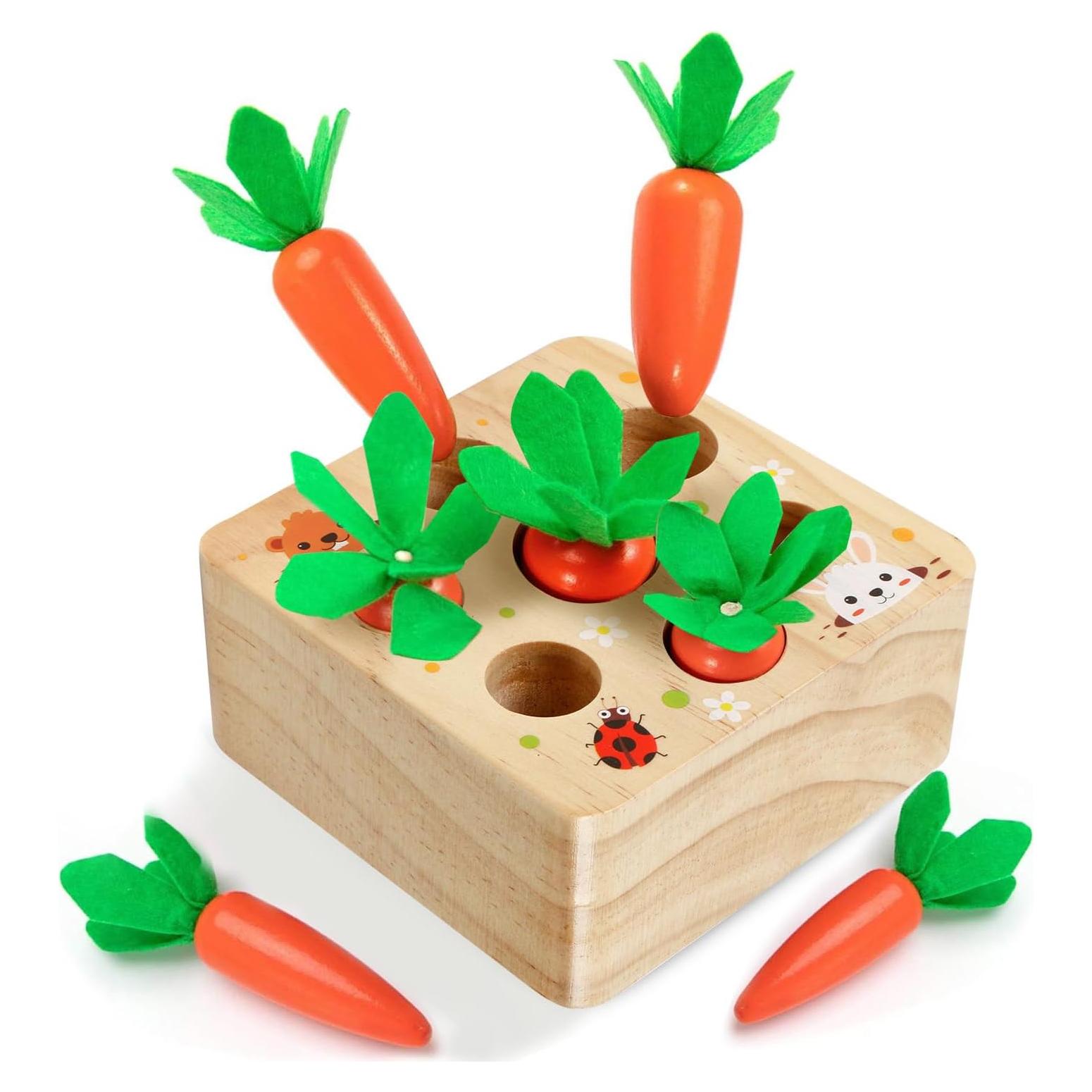 Juguete Montessori de Cosecha de Zanahorias FZHZZ 12.7cm
