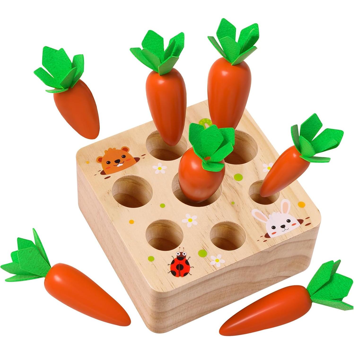 Juguete Montessori de Cosecha de Zanahorias FZHZZ 12.7cm