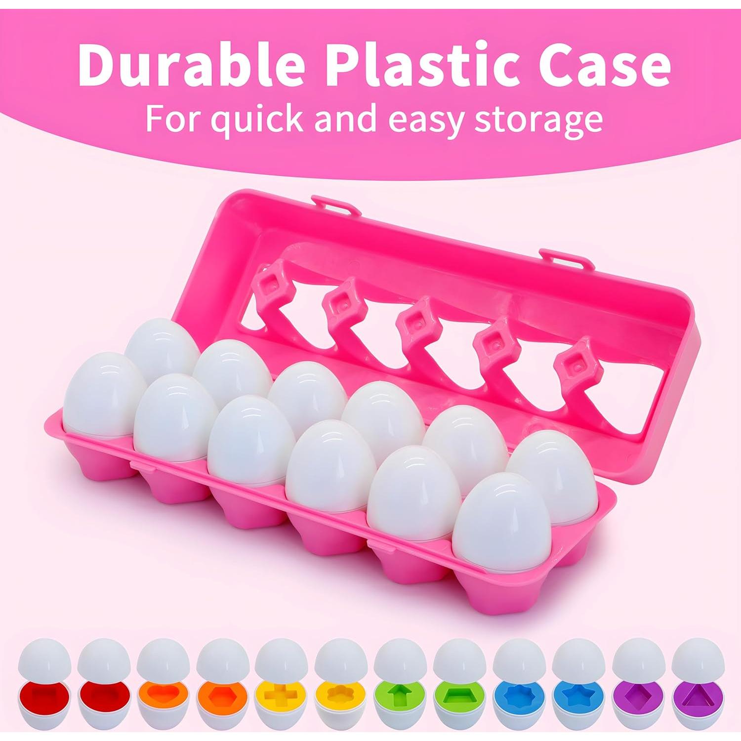 Juguete Educativo MOONTOY Huevos de Emparejamiento 12PCS