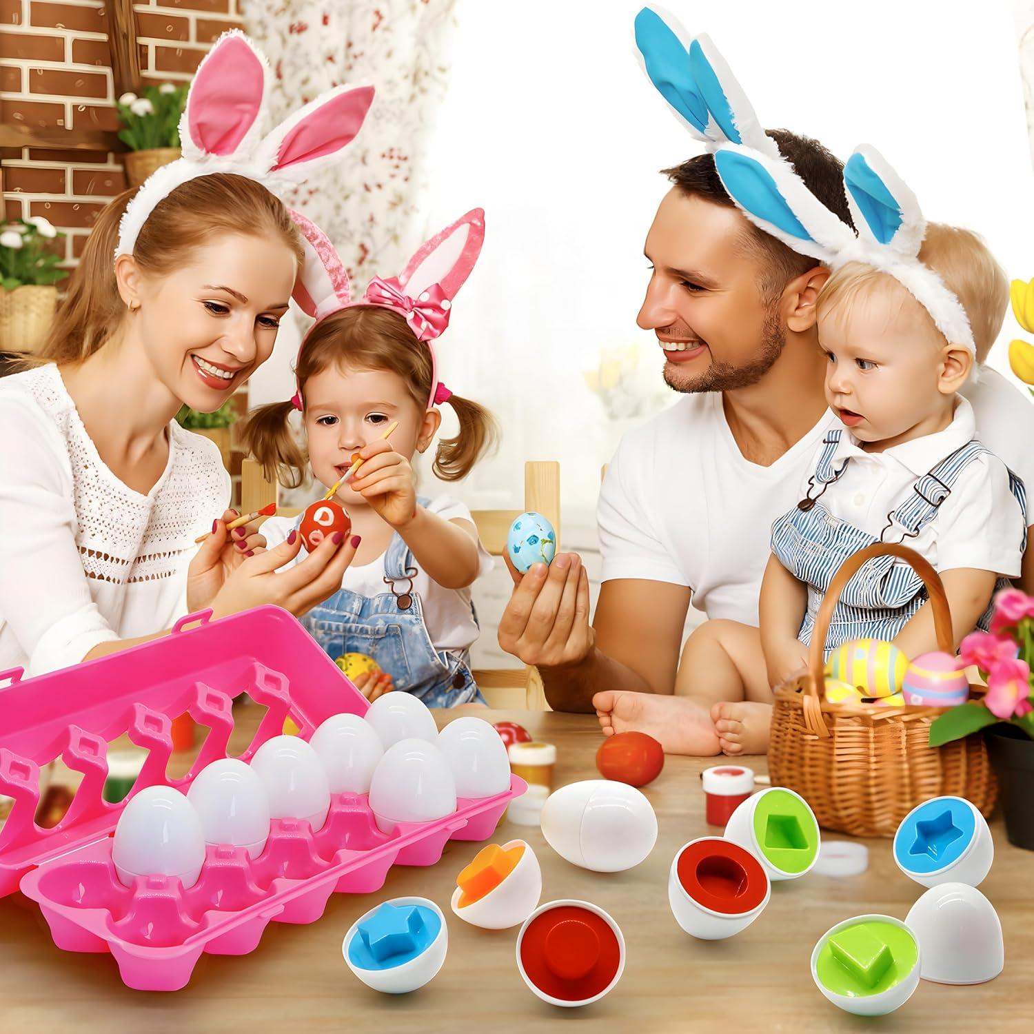 Juguete Educativo MOONTOY Huevos de Emparejamiento 12PCS