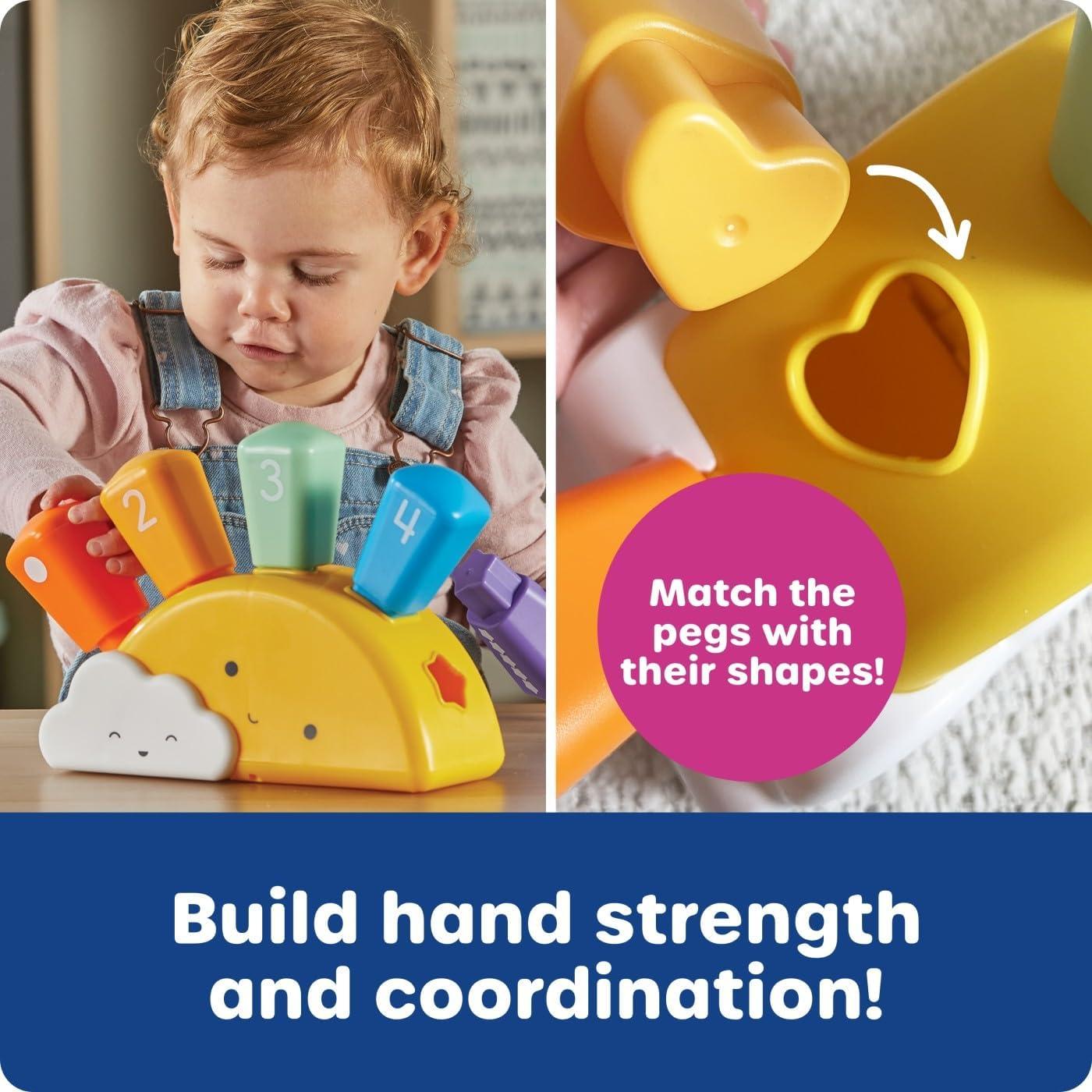 Clasificador de Formas Sol Learning Resources - Juguete Montessori 6 Piezas