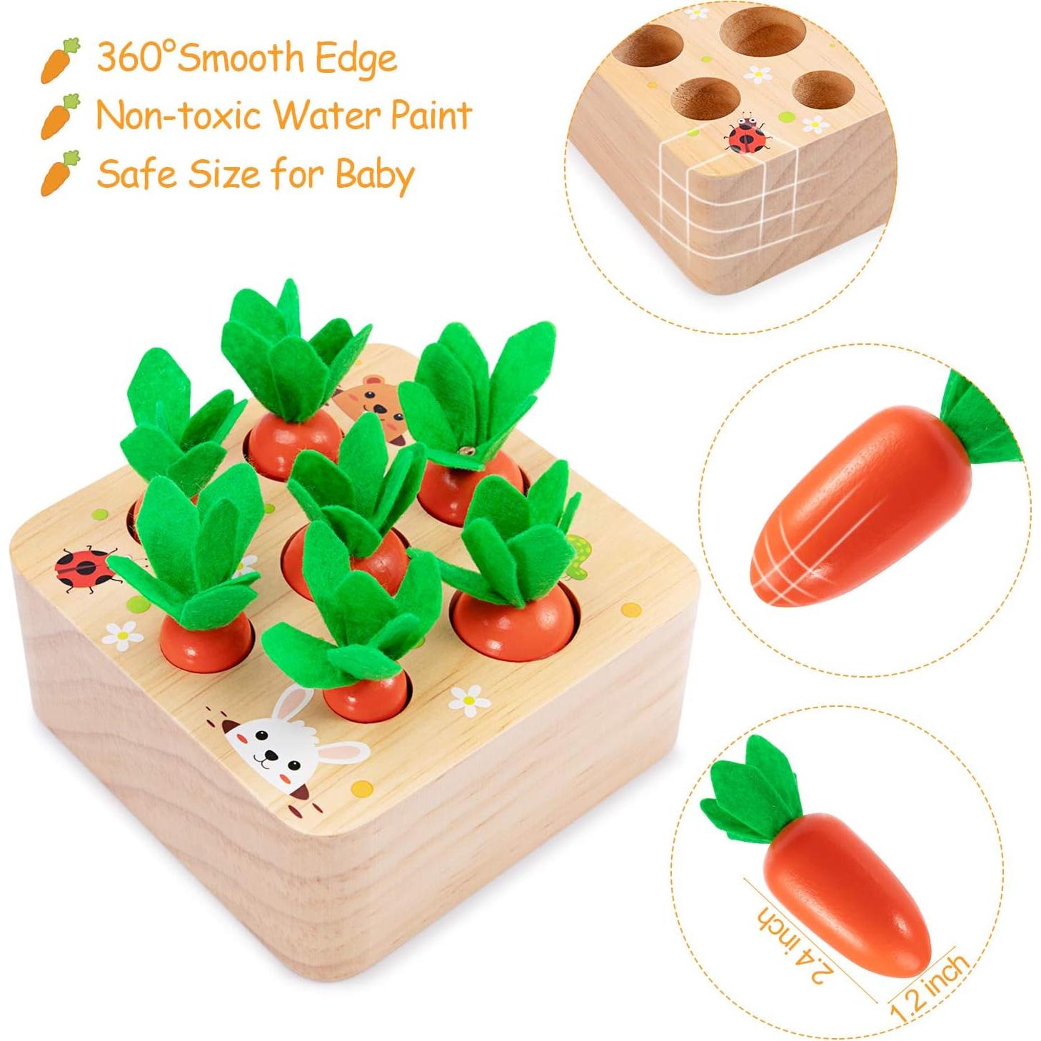 Juguetes Montessori de Madera AOJOYS para Bebés 1-3 Años