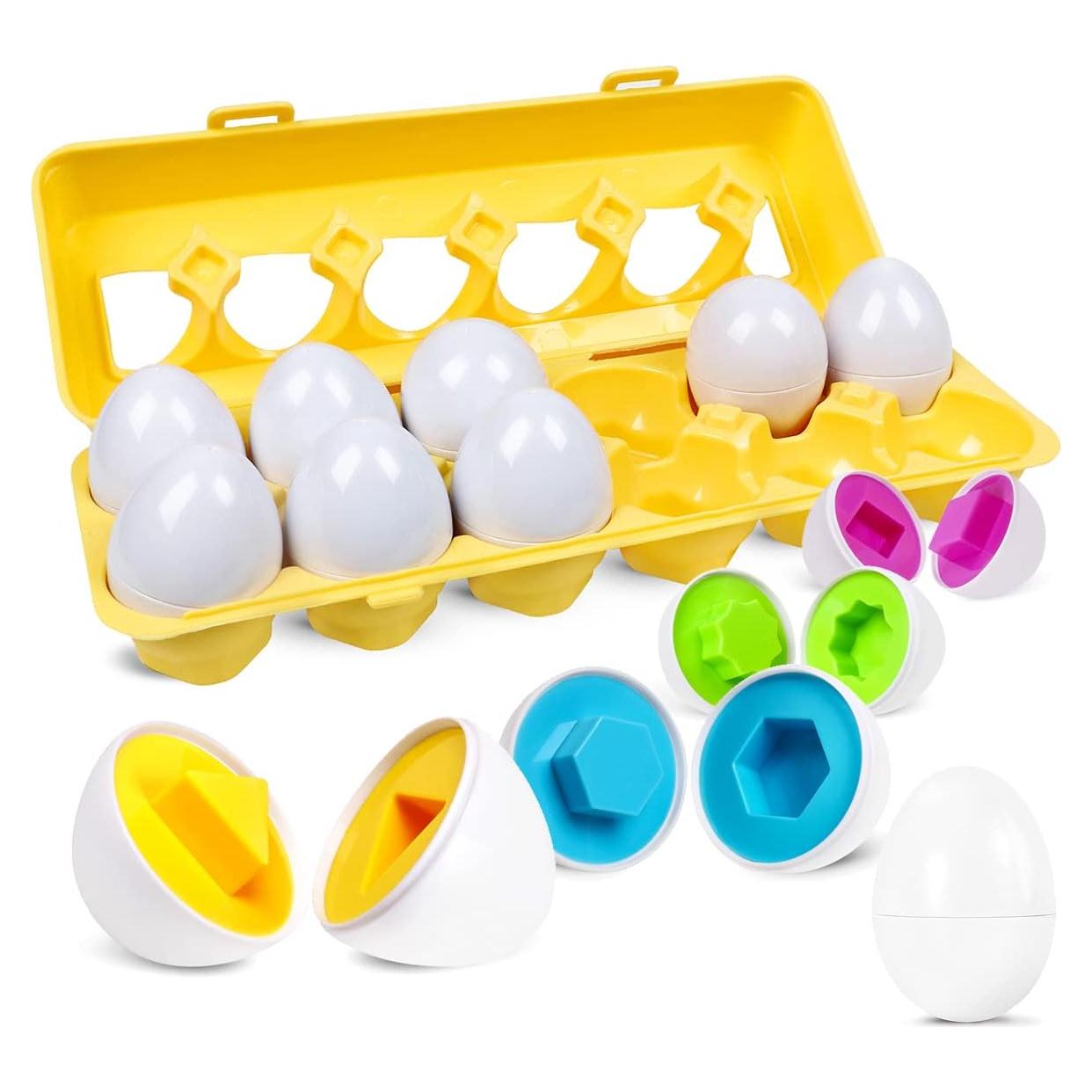 Juego de Huevos de Coincidencia Skrtuan 12 Piezas Educativo