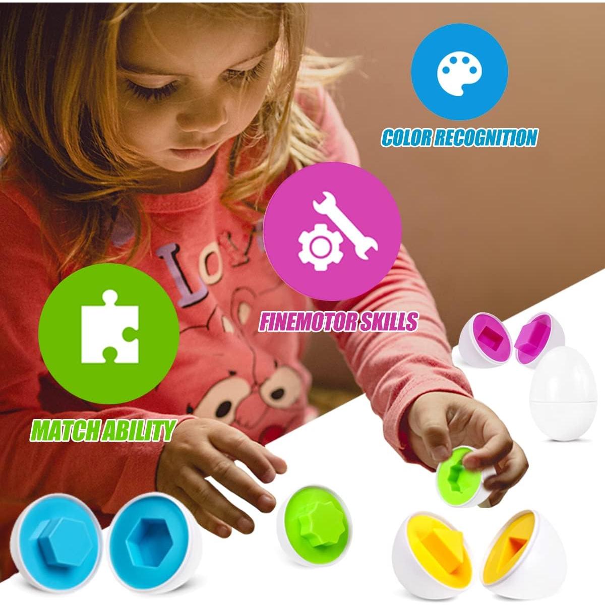 Juego de Huevos de Coincidencia Skrtuan 12 Piezas Educativo