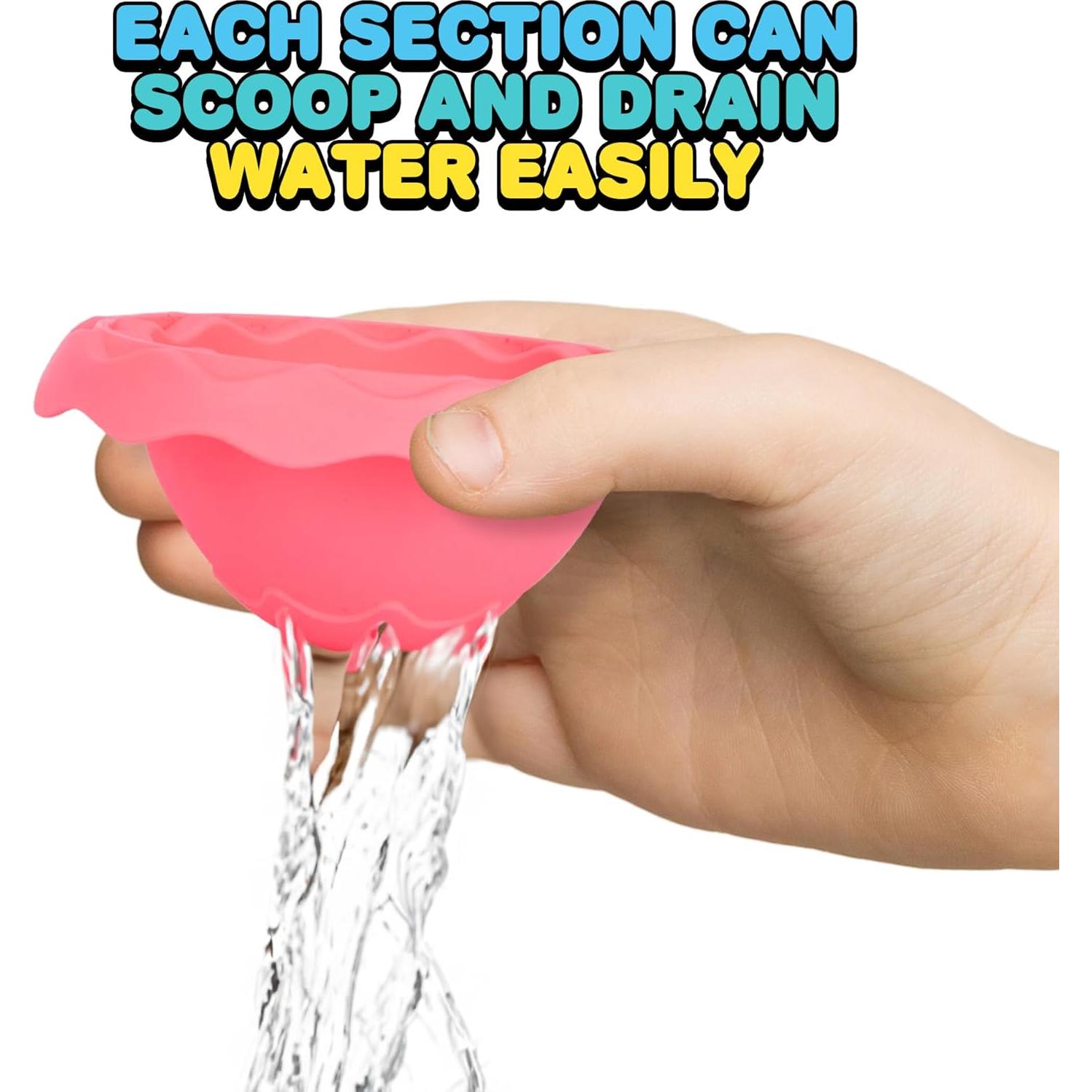 Juguete de baño apilable ArtCreativity 7 piezas colores pastel