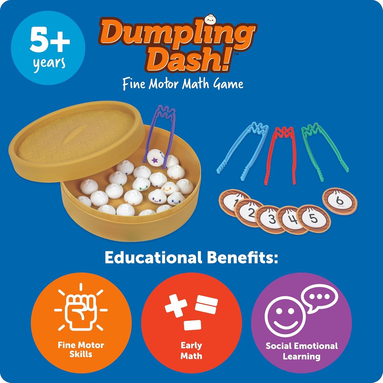 Juego de Matemáticas Dumpling Dash Learning Resources 52 Piezas