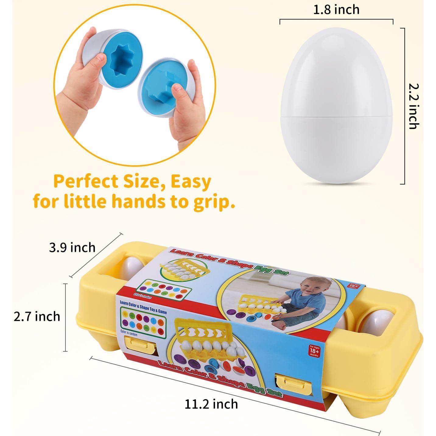 Juego de Huevos Coincidentes J-hong 12 Piezas Juguetes Educativos