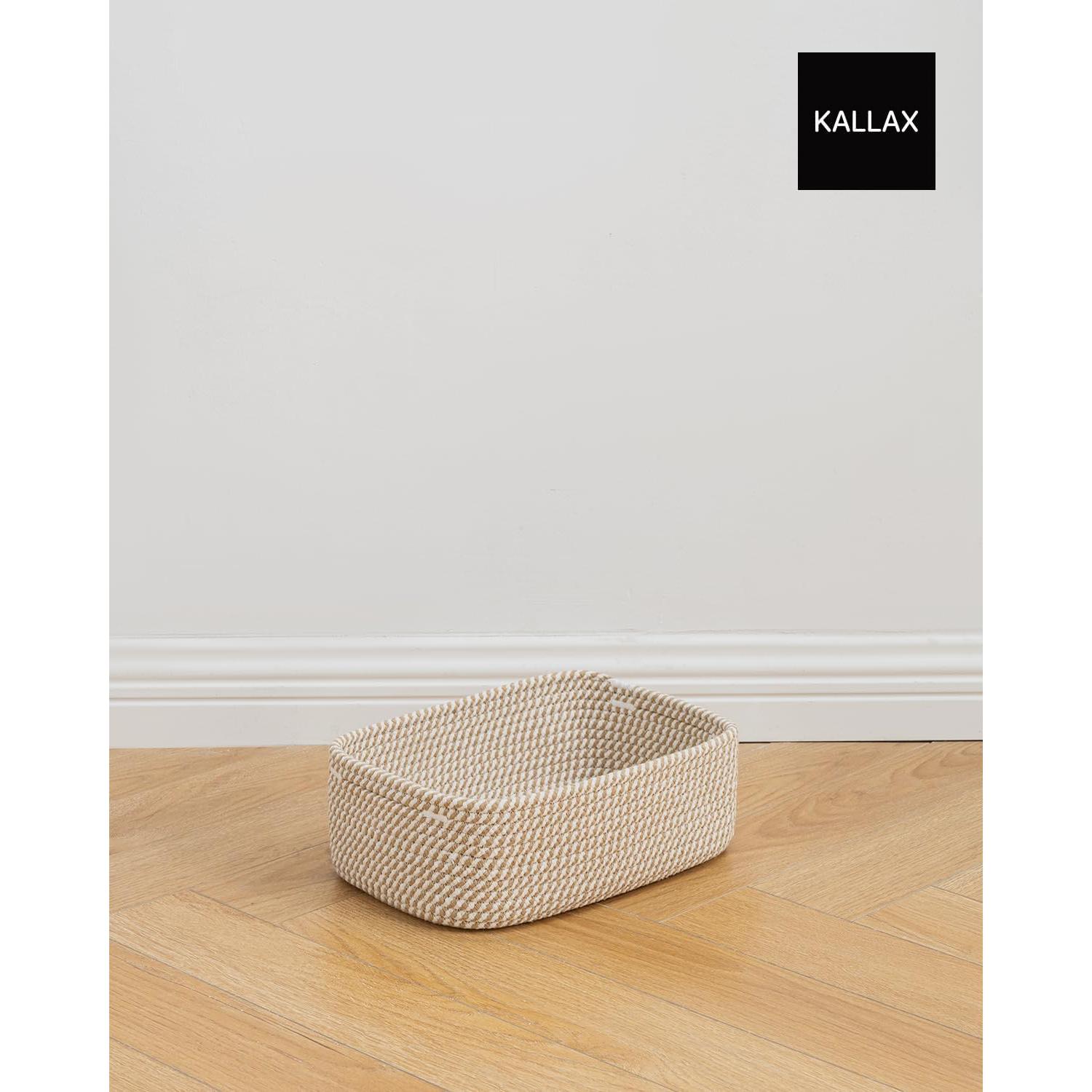 Cesta de Almacenamiento KALLAX 3 Unidades Marrón 30x20x11 cm